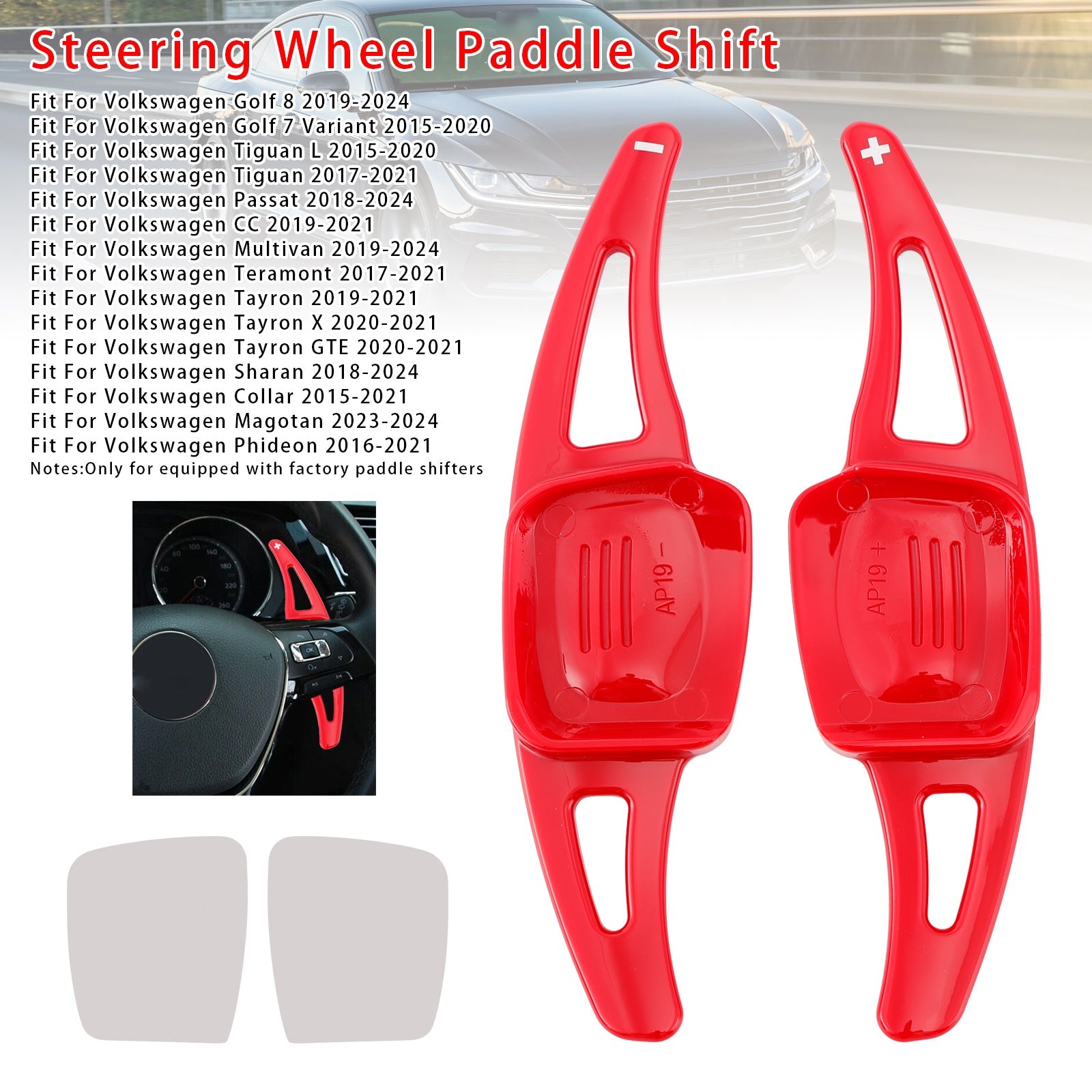Steering Wheel Paddle Shifter Extension For VW Golf 8 Tiguan