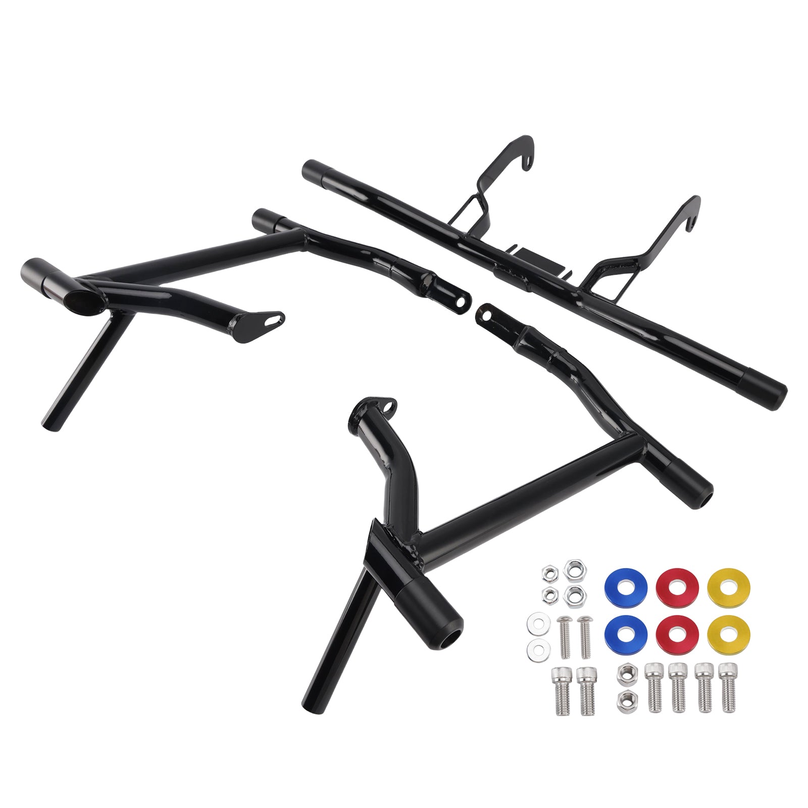 2014-2023 Road Glides Street Glides Road Glides FLHT FLHX Engine & Saddlebag Guard Frame Anti-Crash Bumper Kit Black