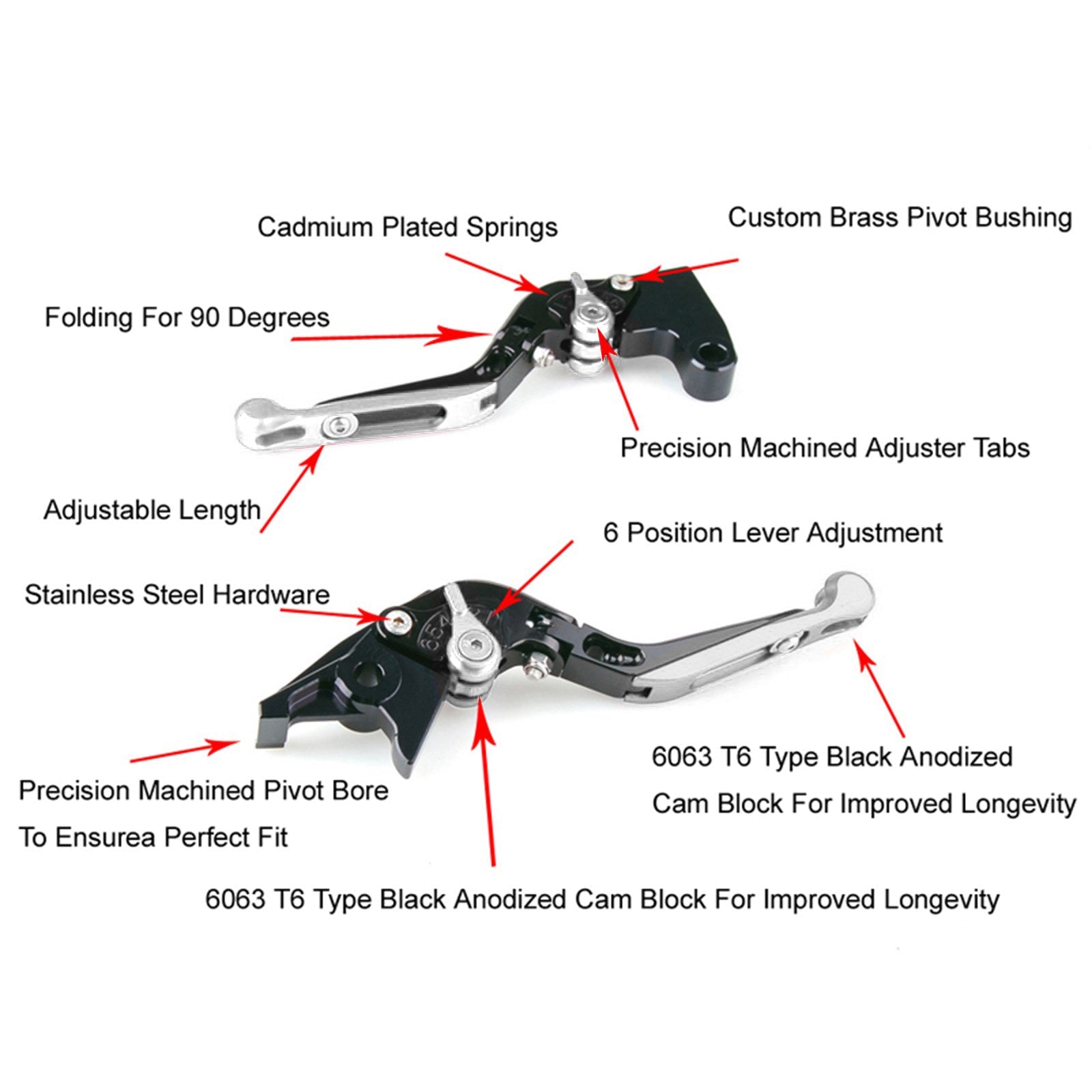 2008-2011 YAMAHA YZF R125 Adjustable Clutch Brake Lever
