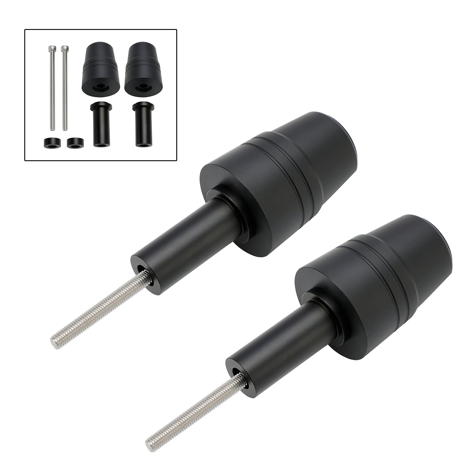 Crash Bobbin Protector Slider Aluminum Black For Aprilia Sr Gt125/200 2021-2024