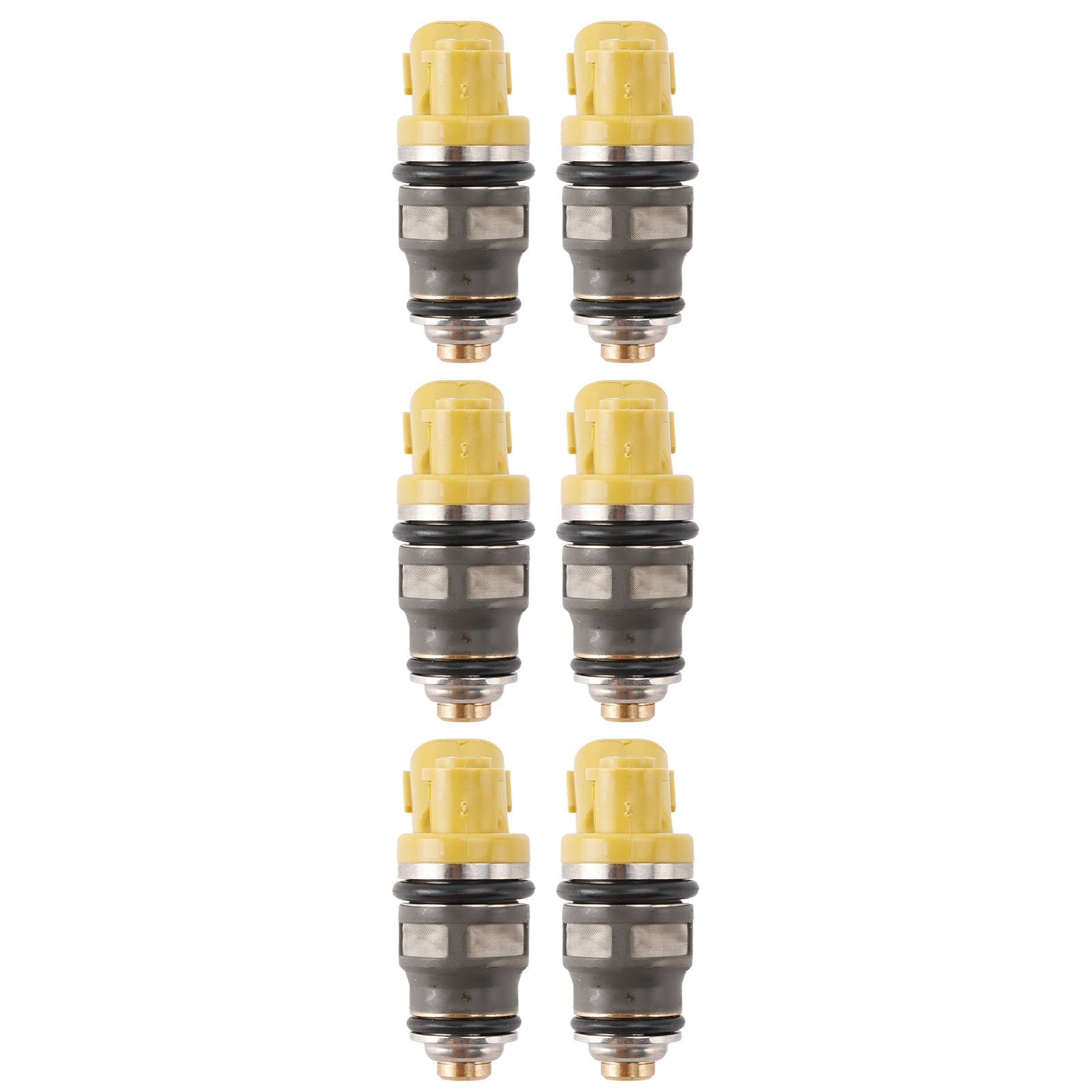 6PCS Fuel Injector 1001-87091 Fit Denso 650CC Fit Toyota Supra JZA80 2JZGTE 2JZ