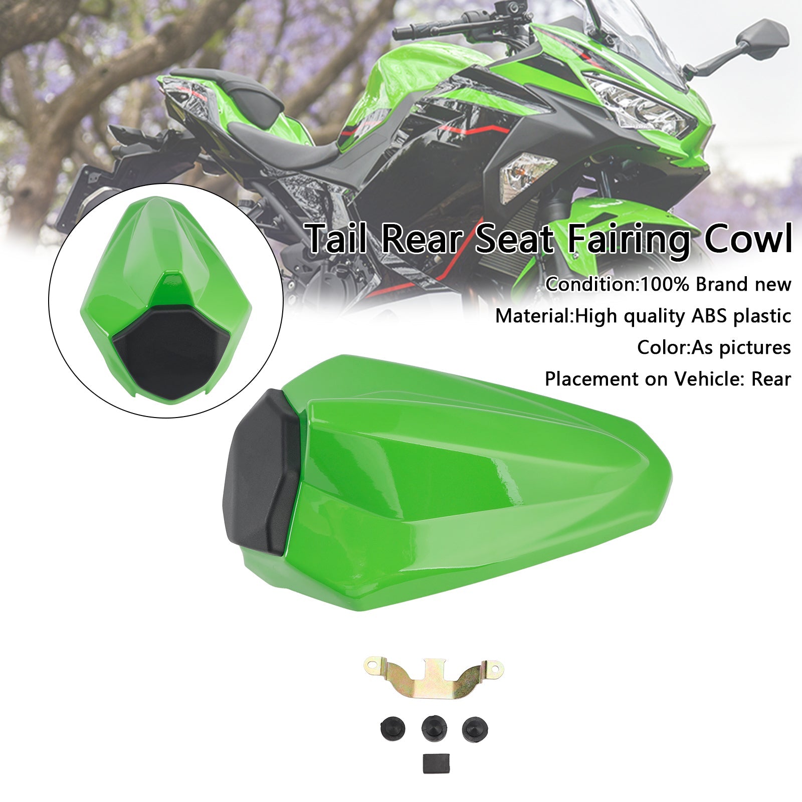 2018-2024 Kawasaki Ninja 400 EX400 Racing Tail Rear Seat Fairing Cowl