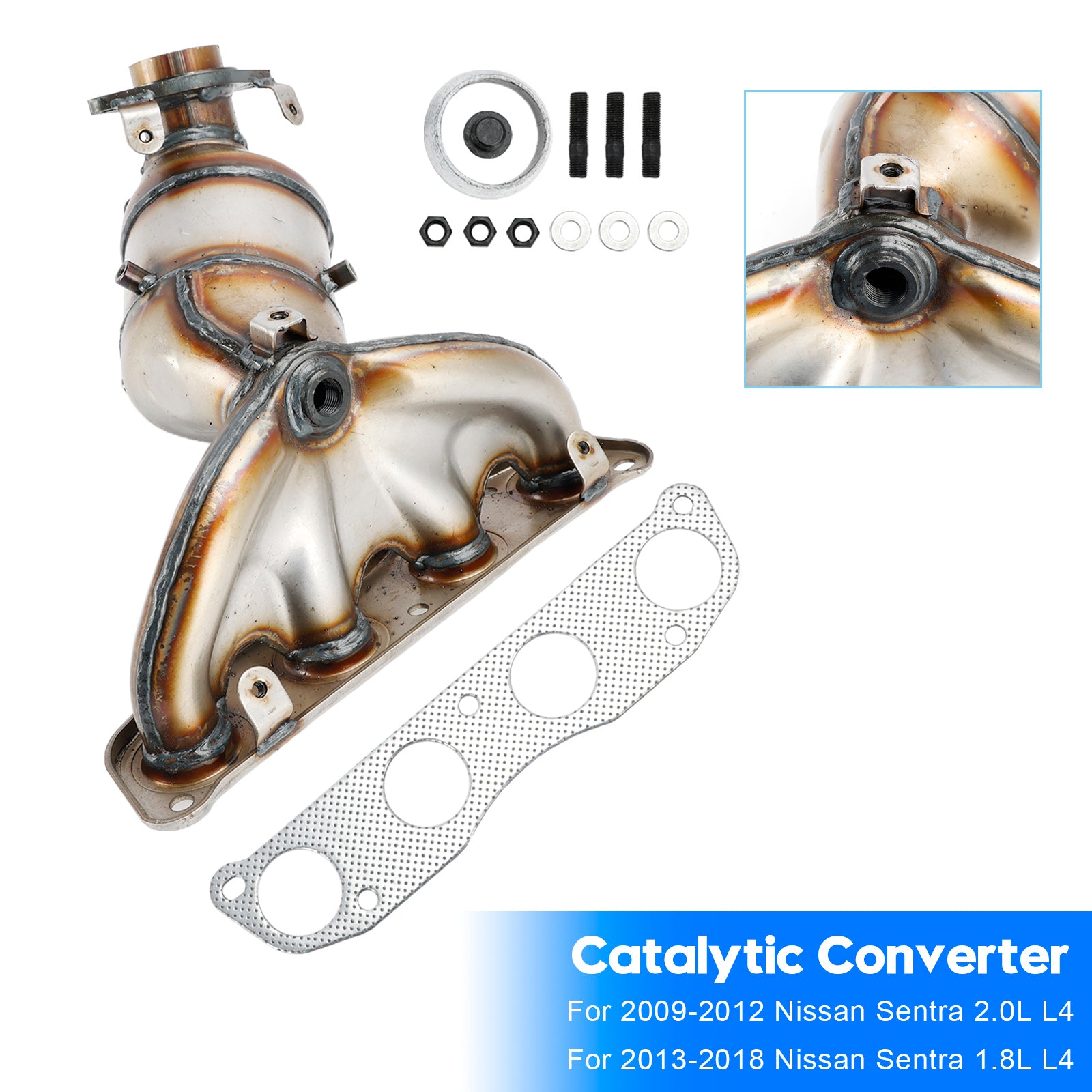 Front Catalytic Converter For Nissan Sentra 2.0L 09-12 1.8L 2013-2018