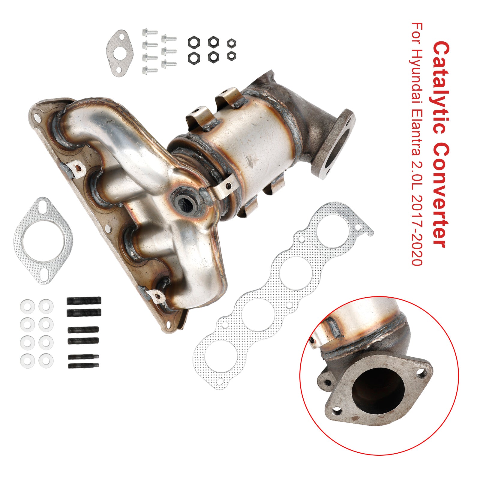 Manifold Catalytic Converter w/EGR Valve For Hyundai Elantra 2.0L 2017-2010
