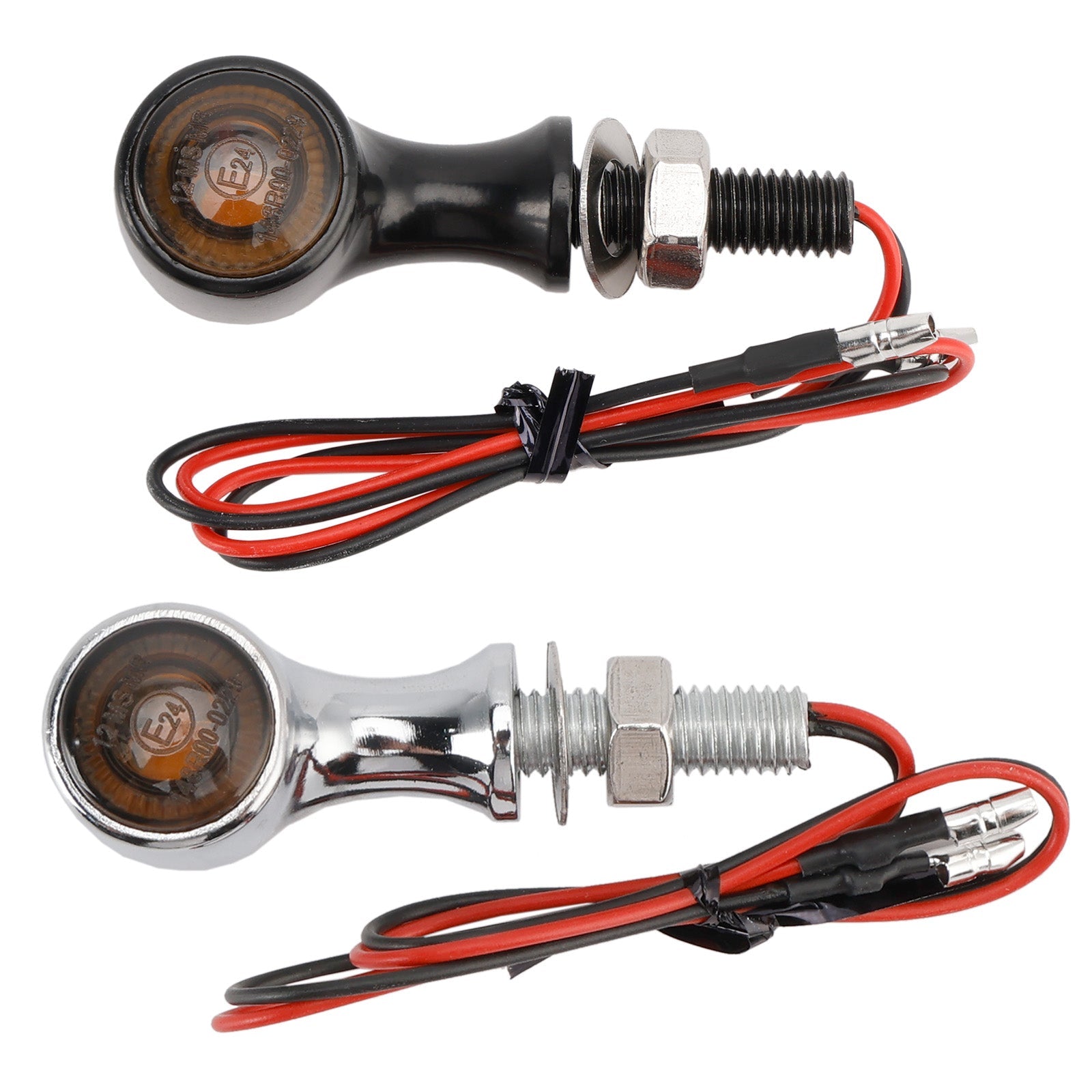 12V LED Turn Signal Indicator Light 8mm Universal Motorcycle For Suzuki