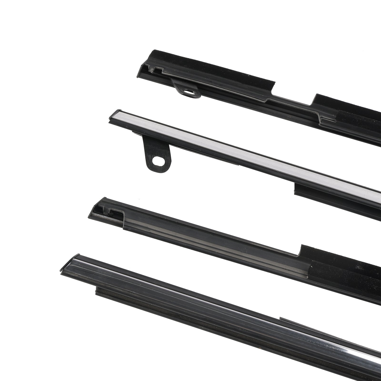 4pcs Chrome Outside Window Moulding Weatherstrip Seal For Toyota Venza 2009-2016