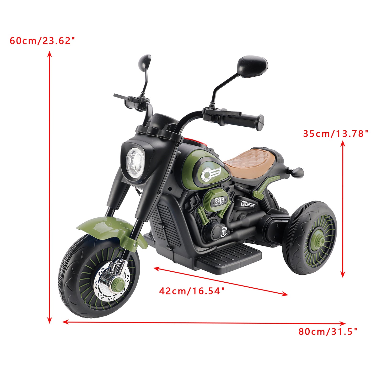 3Wheel 6V Kid Ride On Motorcycle Electric Toy With Colorful Light And Music