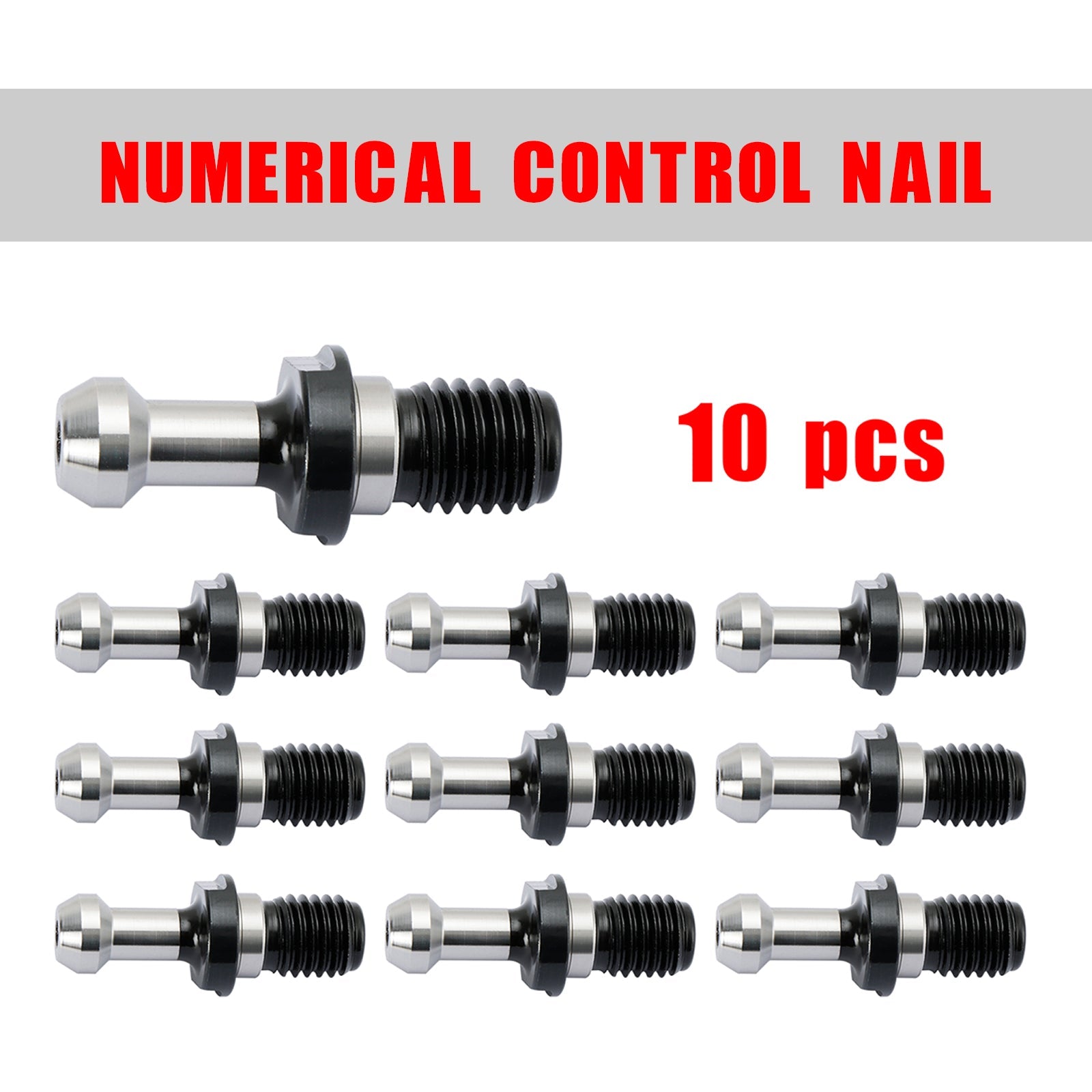 10Pcs CAT40 45~ Pull Stud Retention Knob Fits For Any Haas CAT40 CNC Silver