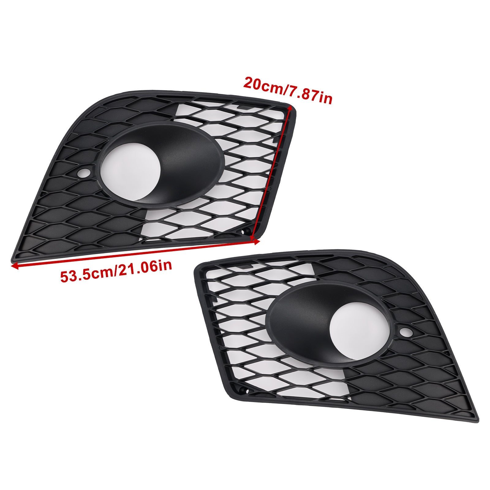 2PCS Front Bumper Fog Light Cover Grille Grill Fit Seat Leon Cupra 2005-2012