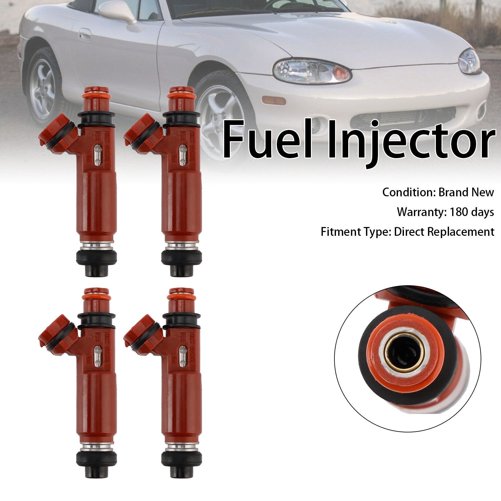 1999-2001 Mazda Miata 1.8L 4PCS Fuel Injector 195500-3310 1955003310