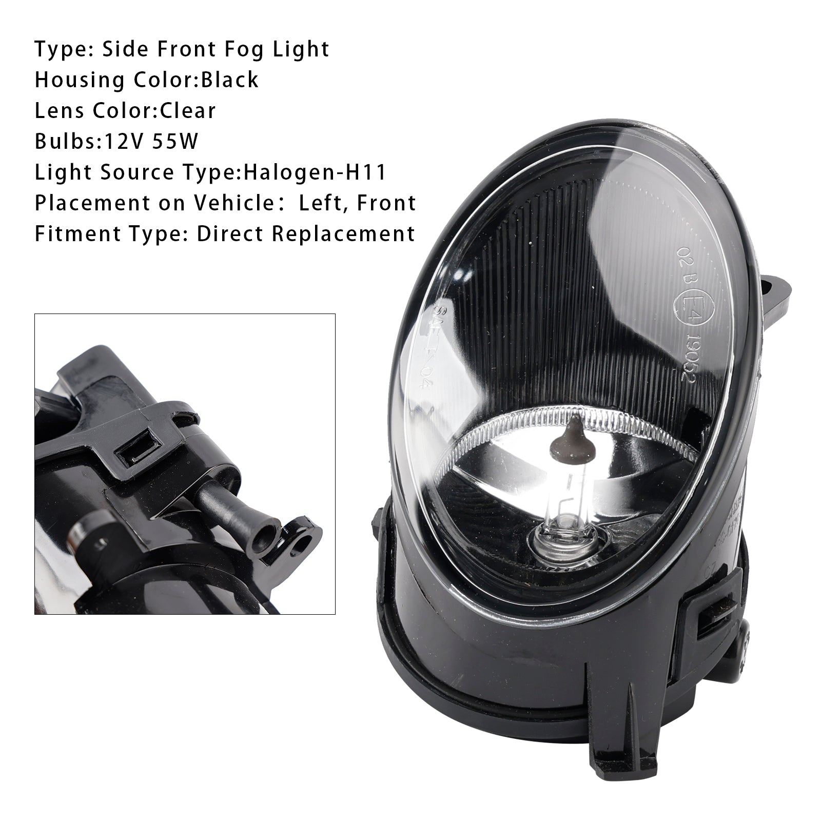 2005 2006 2007 2008 Audi A6 C6 1 Pcs Left Front Bumper Fog Light