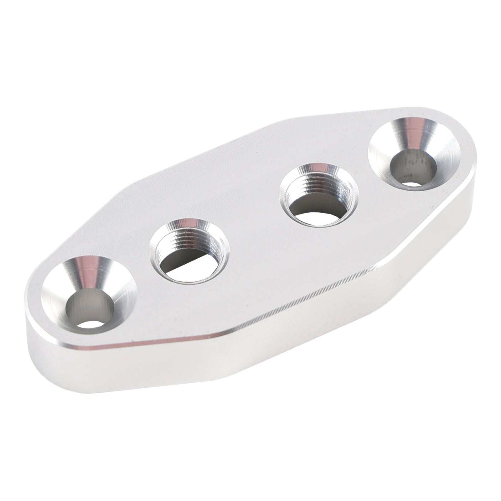 Twin Turbo Dual 1/8" NPT Oil Feed Line Adapter Plate for LS1 LSX LS3 LS2 LQ4