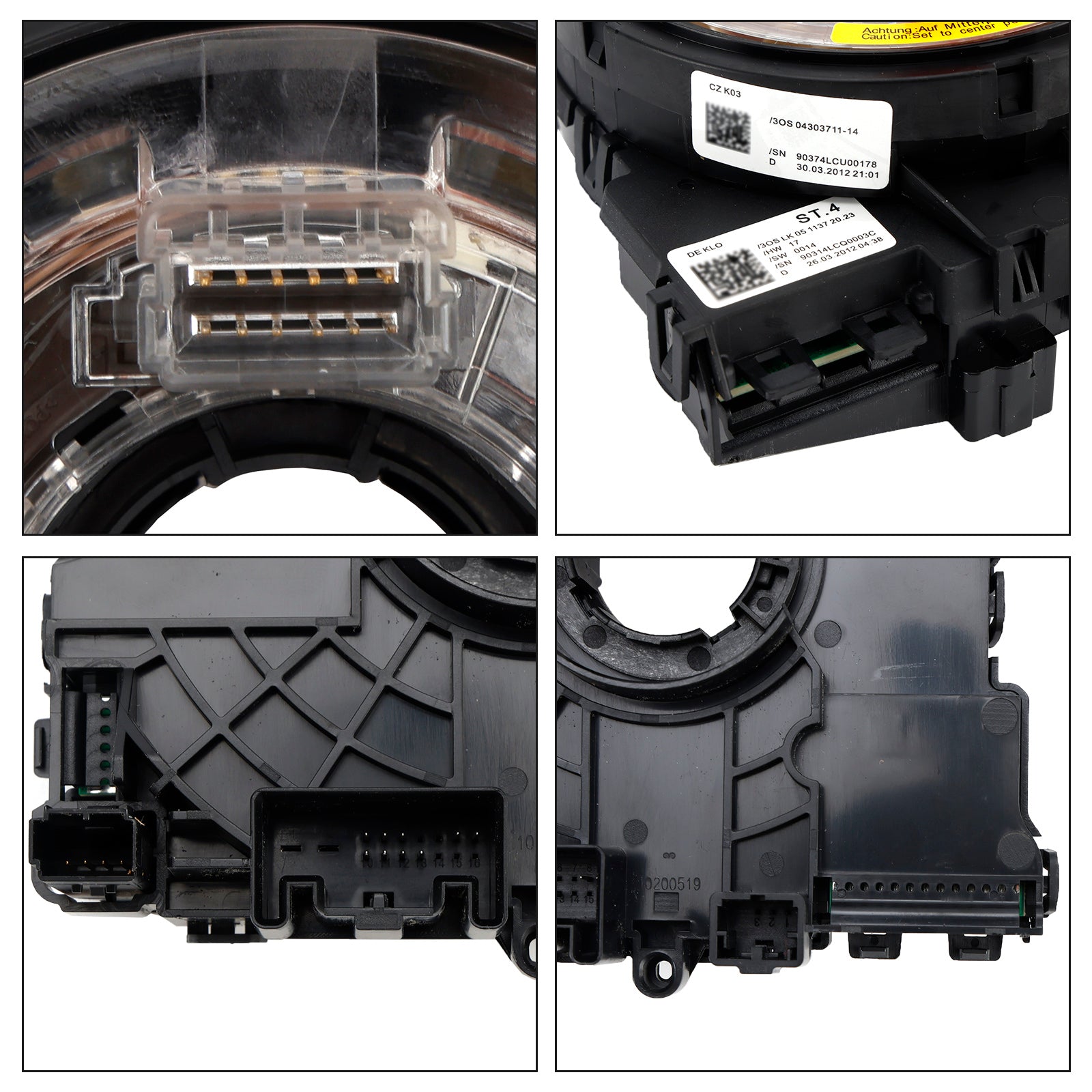 2010-2015 Audi S4 Spiral Cable Angle Sensor Assembly 9 PINS 8K0953568F