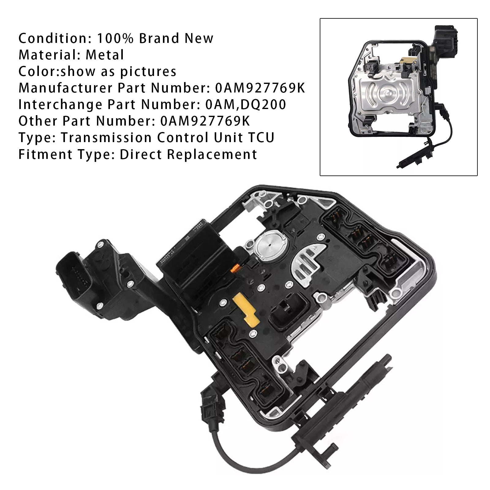2008-2011 VM Passat 1.4/1.8L 7 FWD Brand New 0AM Transmission Control Unit TCU TCM 0AM927769K DQ200