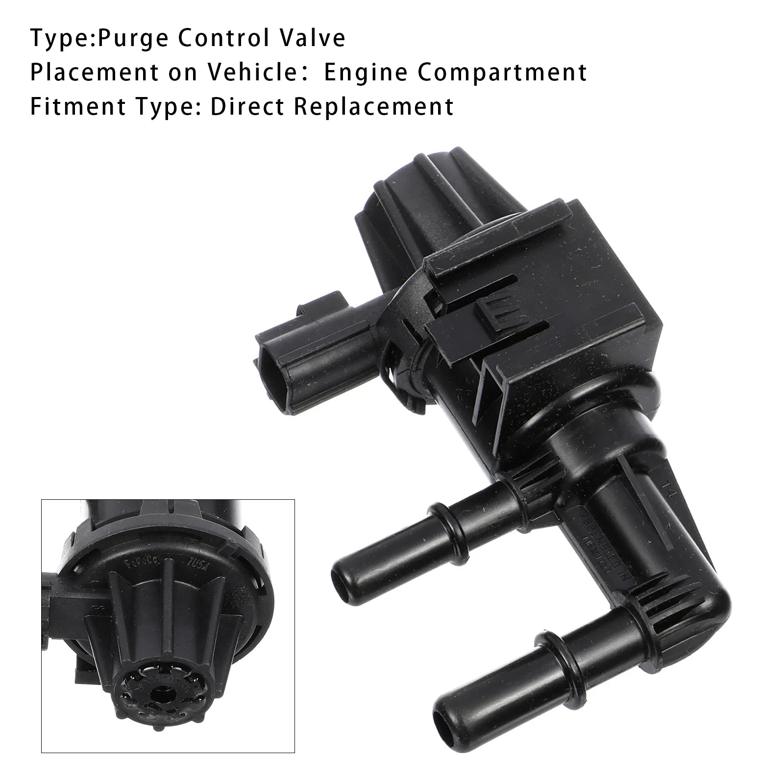 EVAP Vapor Canister Purge Control Valve For Ford Focus Fusion 7U5Z-9C915-D