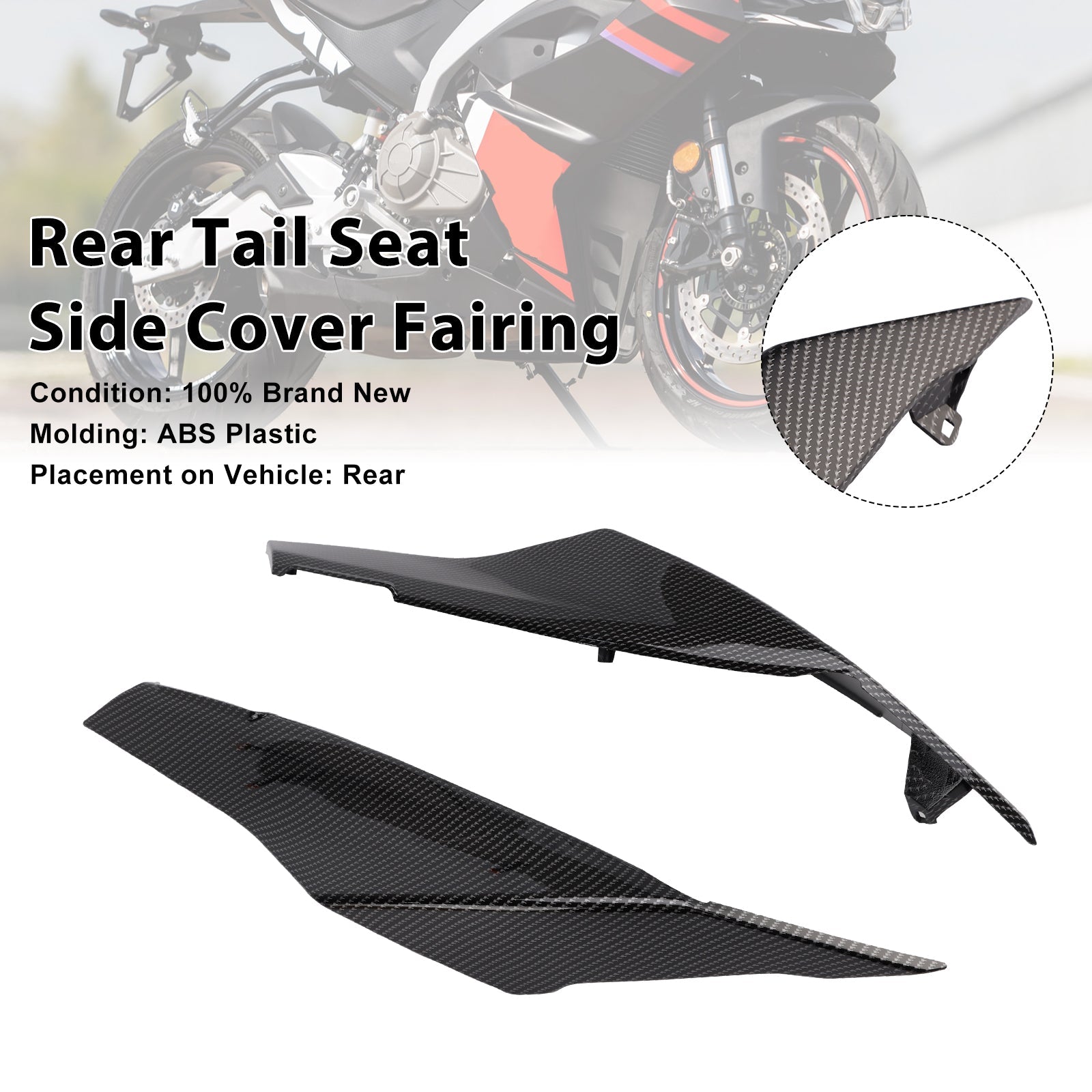 2024-2025 Aprilia RS457 RS 457 Rear Tail Seat Side Cover Fairing