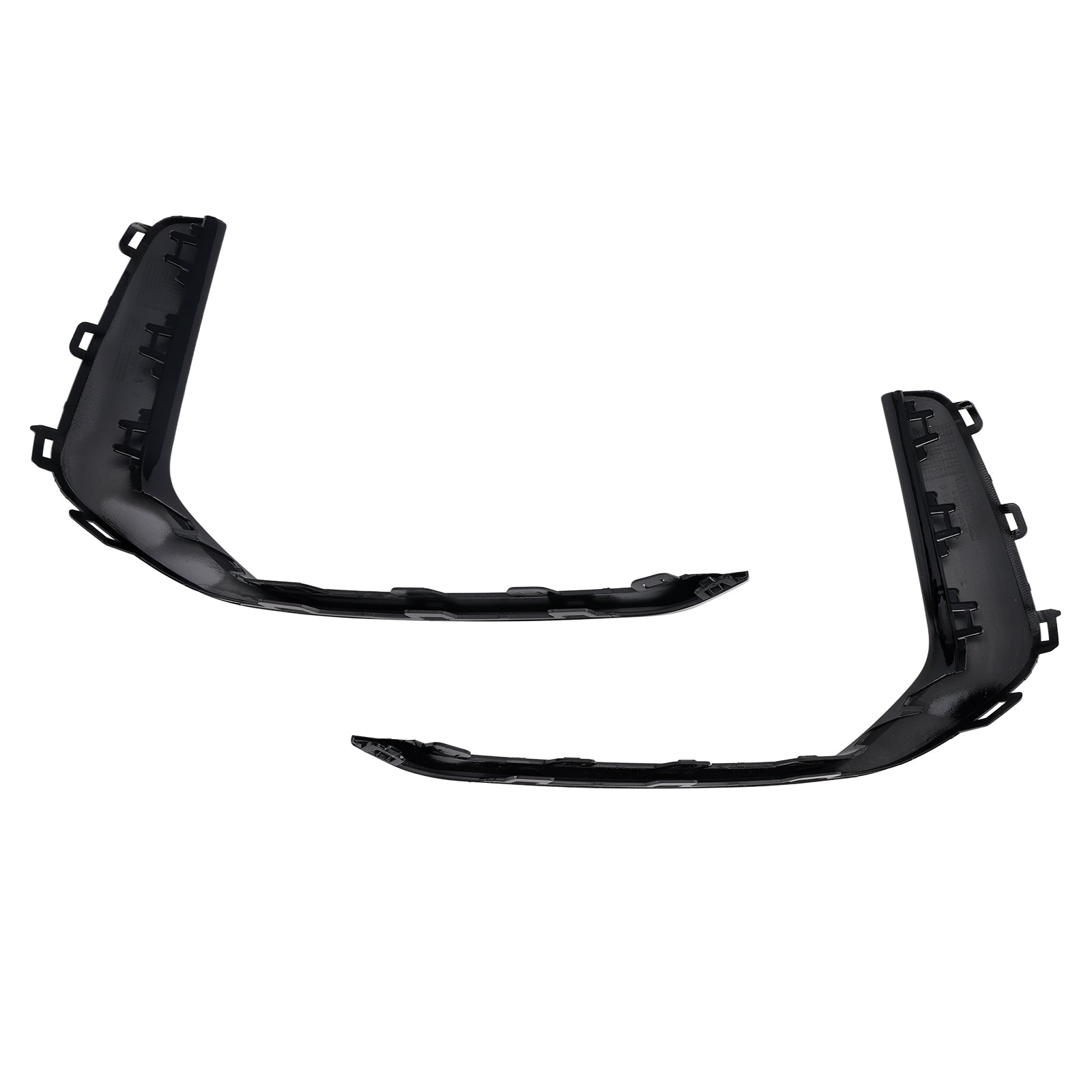 2019-2023 Audi A6 C8 S-Line S6 2PCS Front Fog Light Lamp Trim Black