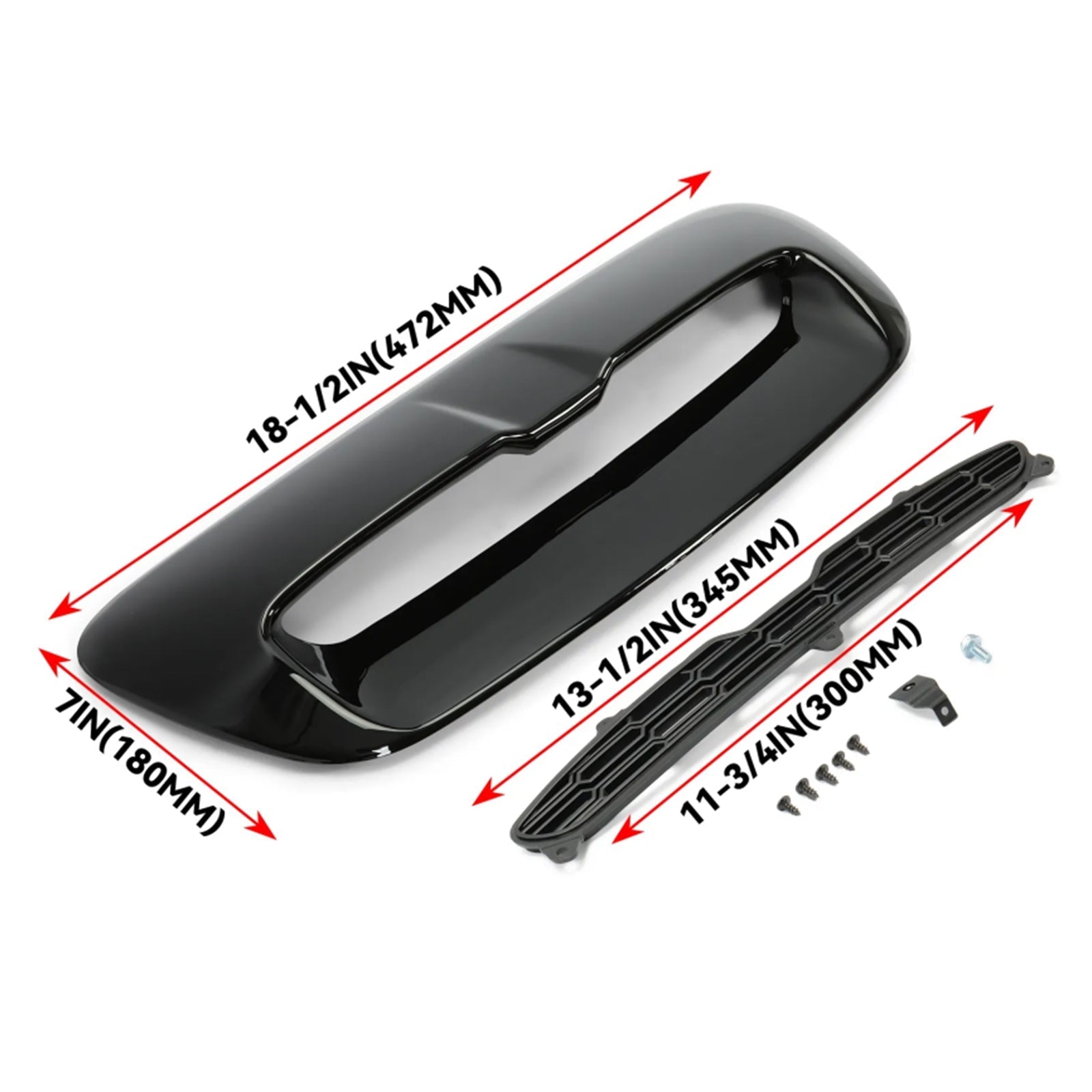 2009-2015 Mini Cooper S/JCW Convertible (R57) Hood Grill Air Intake Vent Scoop 51132756095