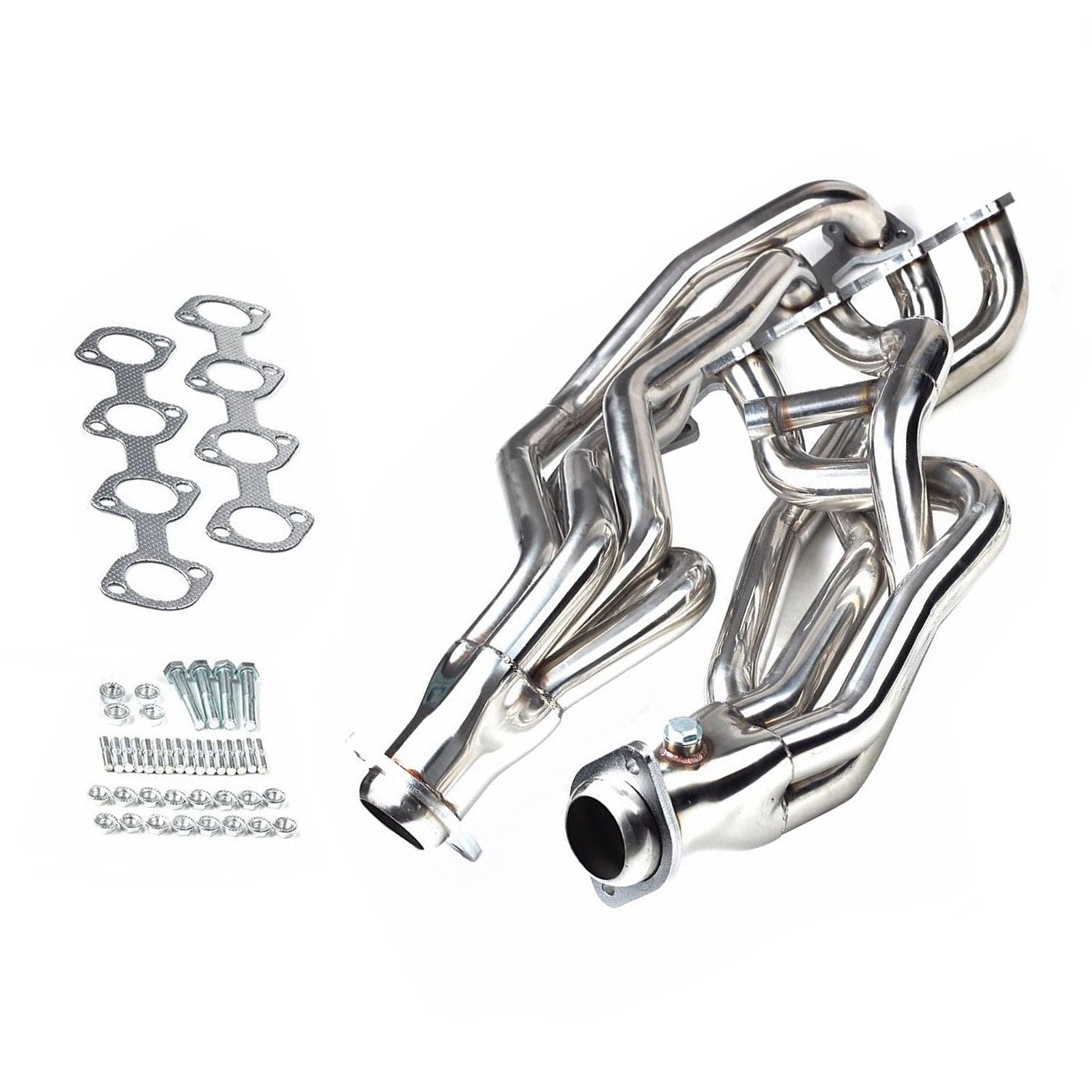 Pair Stainless Exhaust Manifold Headers Fit Ford Mustang GT V8 4.6L 1996-2004