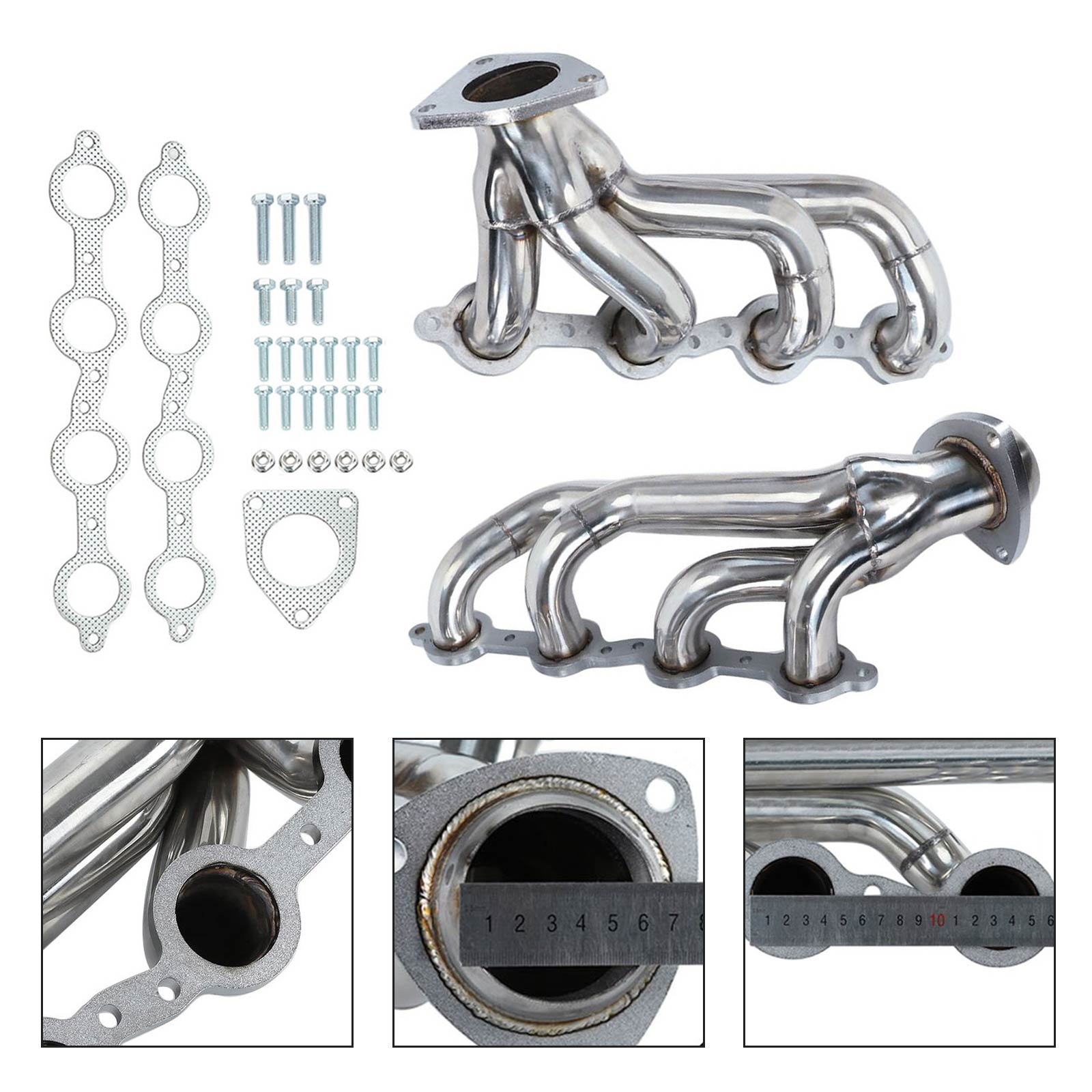 Exhaust Headers Fit Chevy Silverado 1500 2500HD 3500HD 4.8 5.3 6.0L 2002-2016