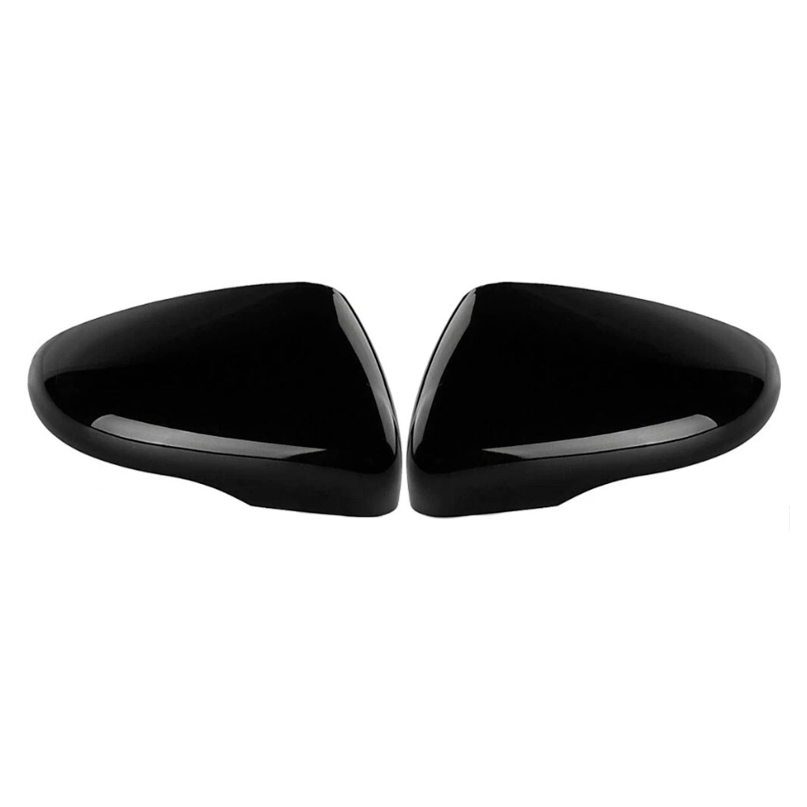 2pcs Gloss Black Door Wing Mirror Cover Caps Casing For VW Golf MK6 2009-2013 5K0857538