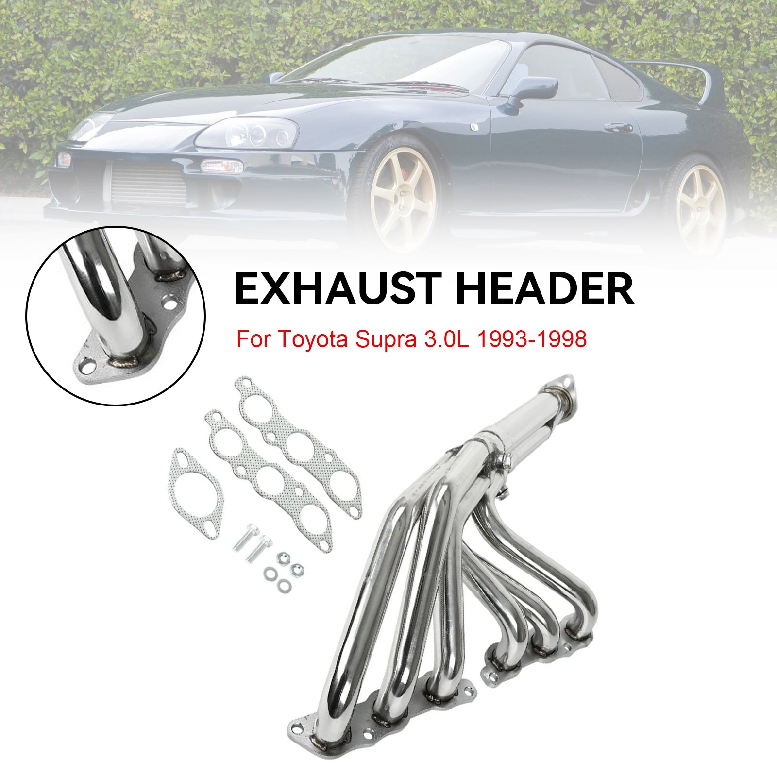 Non-Turbo Exhaust Header Manifold Fit Toyota Supra 3.0L 1993-1998