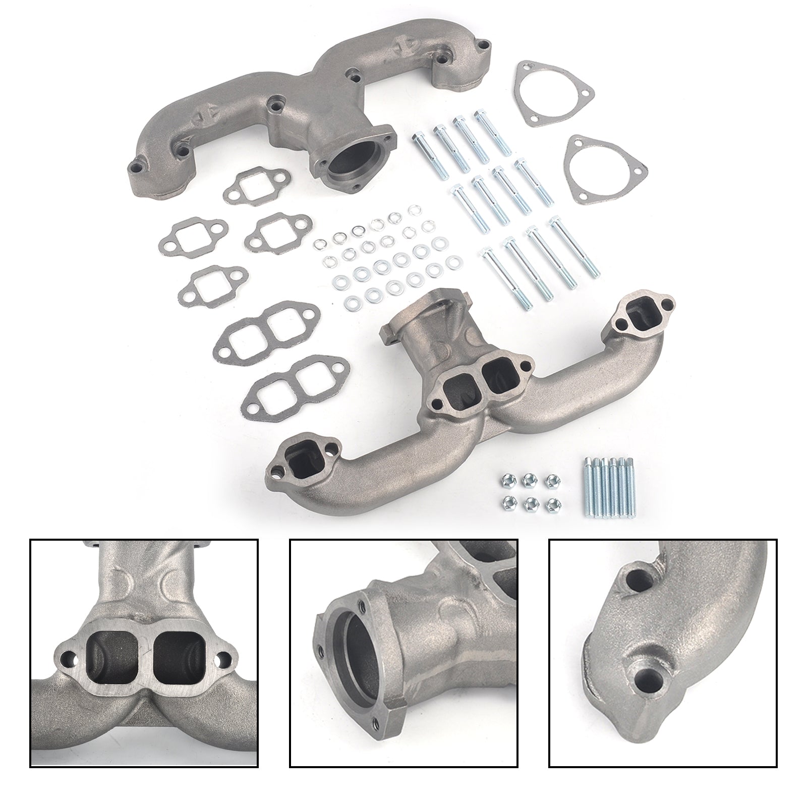 Cast Iron Exhaust Header Manifold Fit Chevy Small Block SBC 283 305 327 1962-1963