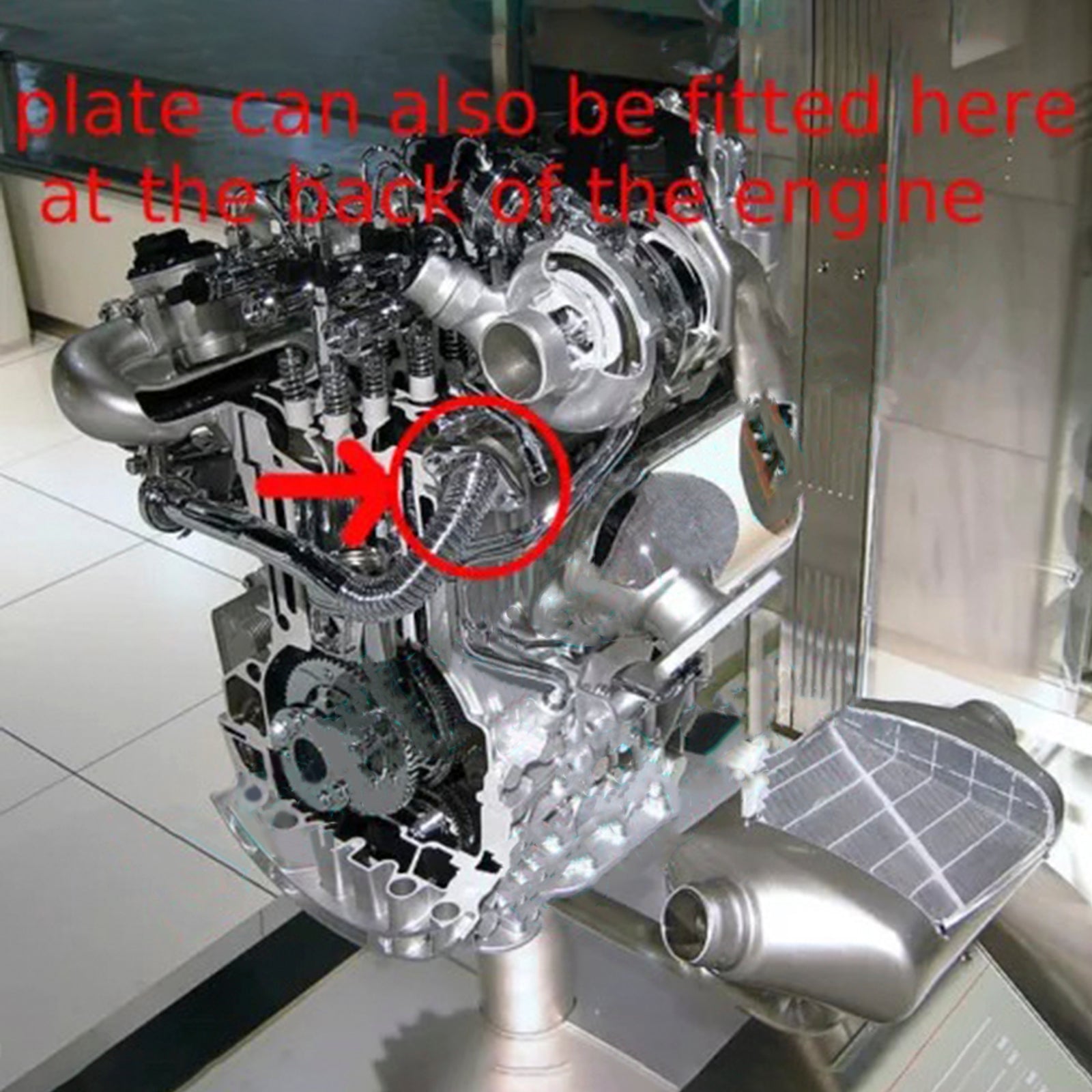 EGR Valve Blank Plate for Trafic Vivaro Megane Laguna Safrane Scenic Latitude M9R