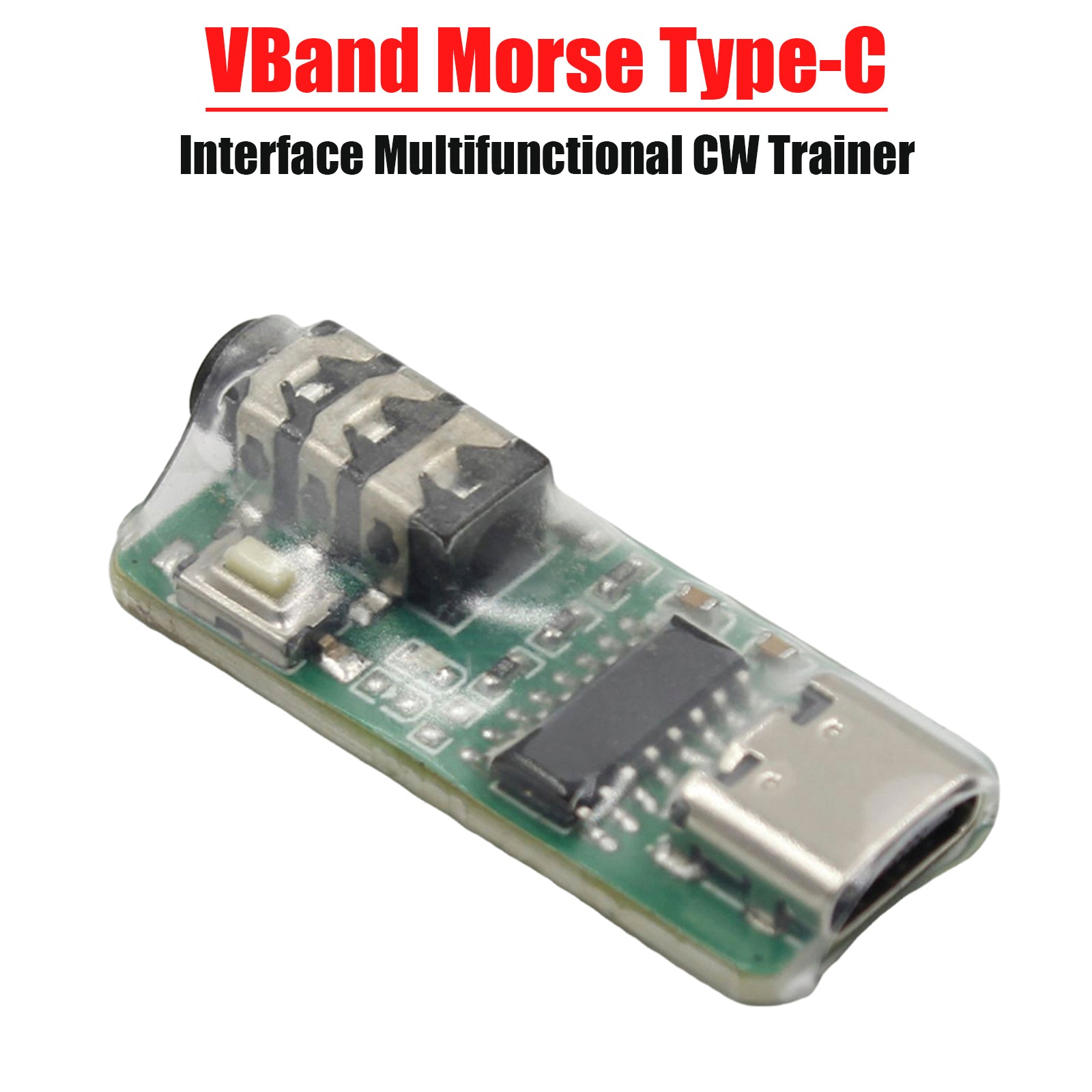 VBand Type-C Port Multifunctional CW Trainer Key Code Trainer Telegraph Trainer