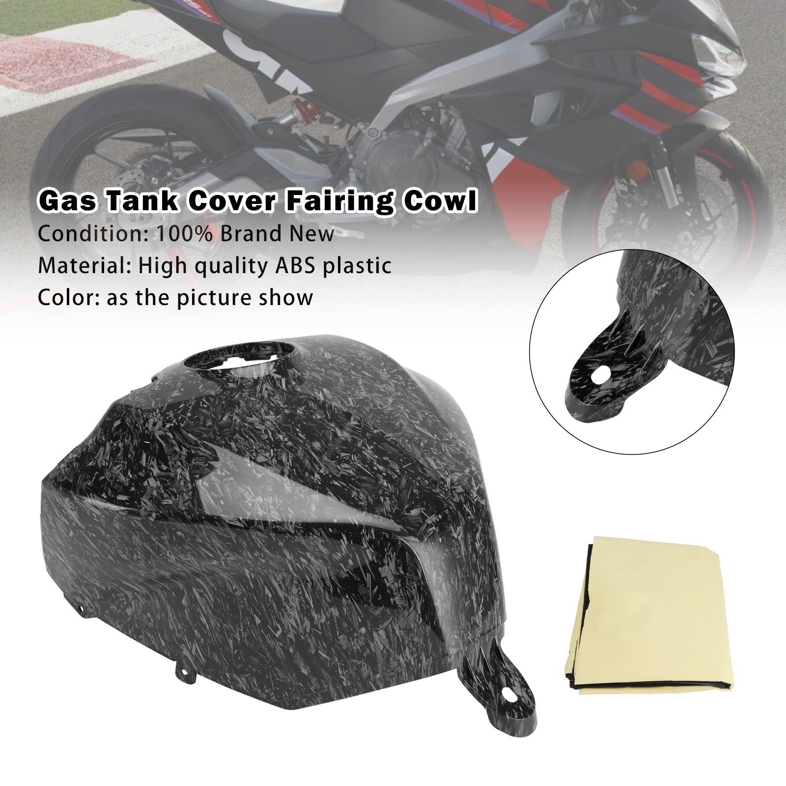 2024-2025 Aprilia RS457 RS 457 Gas Tank Cover Trim Fairing Cowl