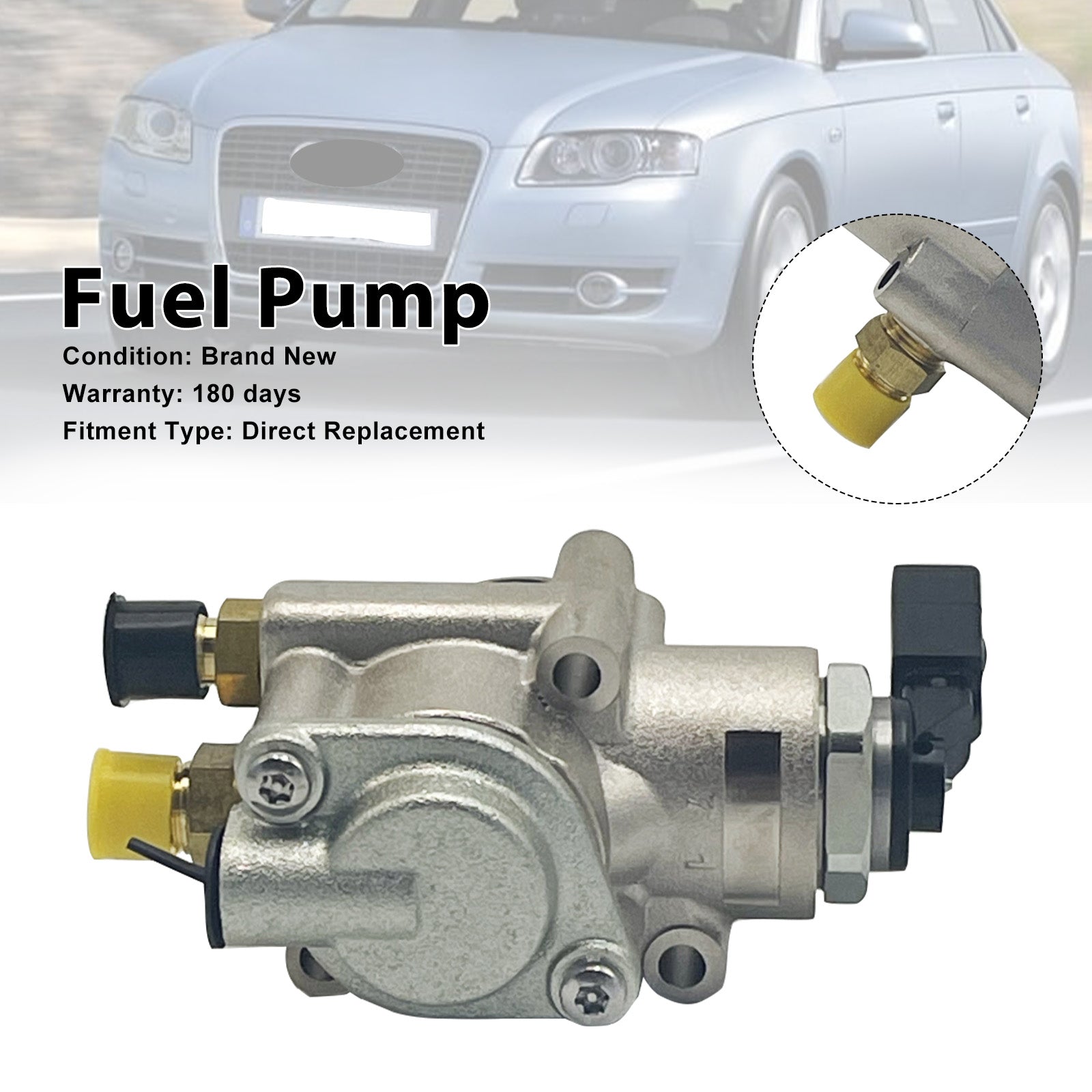 2005-2008 Audi A4 Quattro V6 3.2L High Pressure Fuel Pump 06E127025G