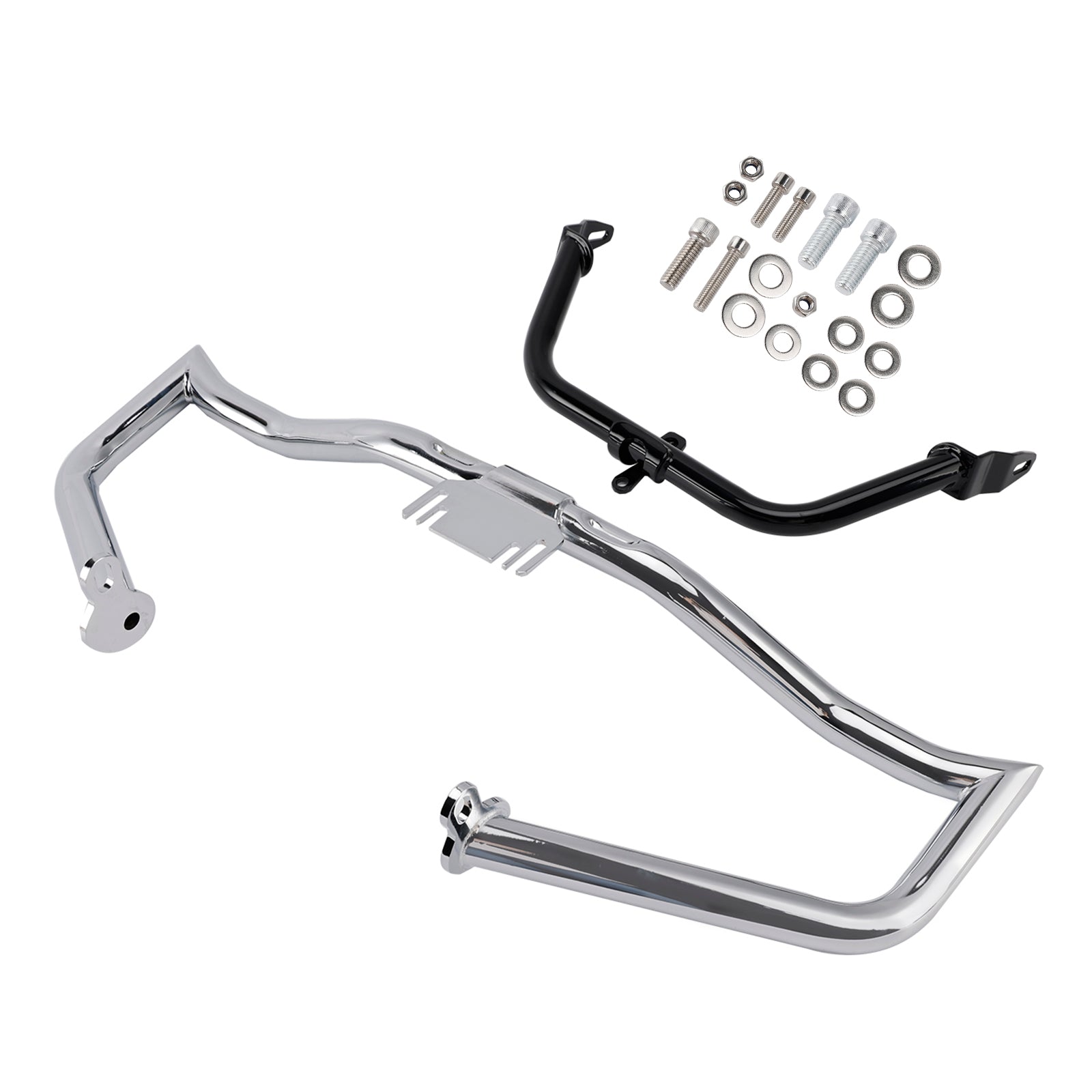 Road Glides Street Glides Road Glides FLHT FLHX Engine & Fairing Bracket Frame Anti-Crash Bumper Kit Chrome