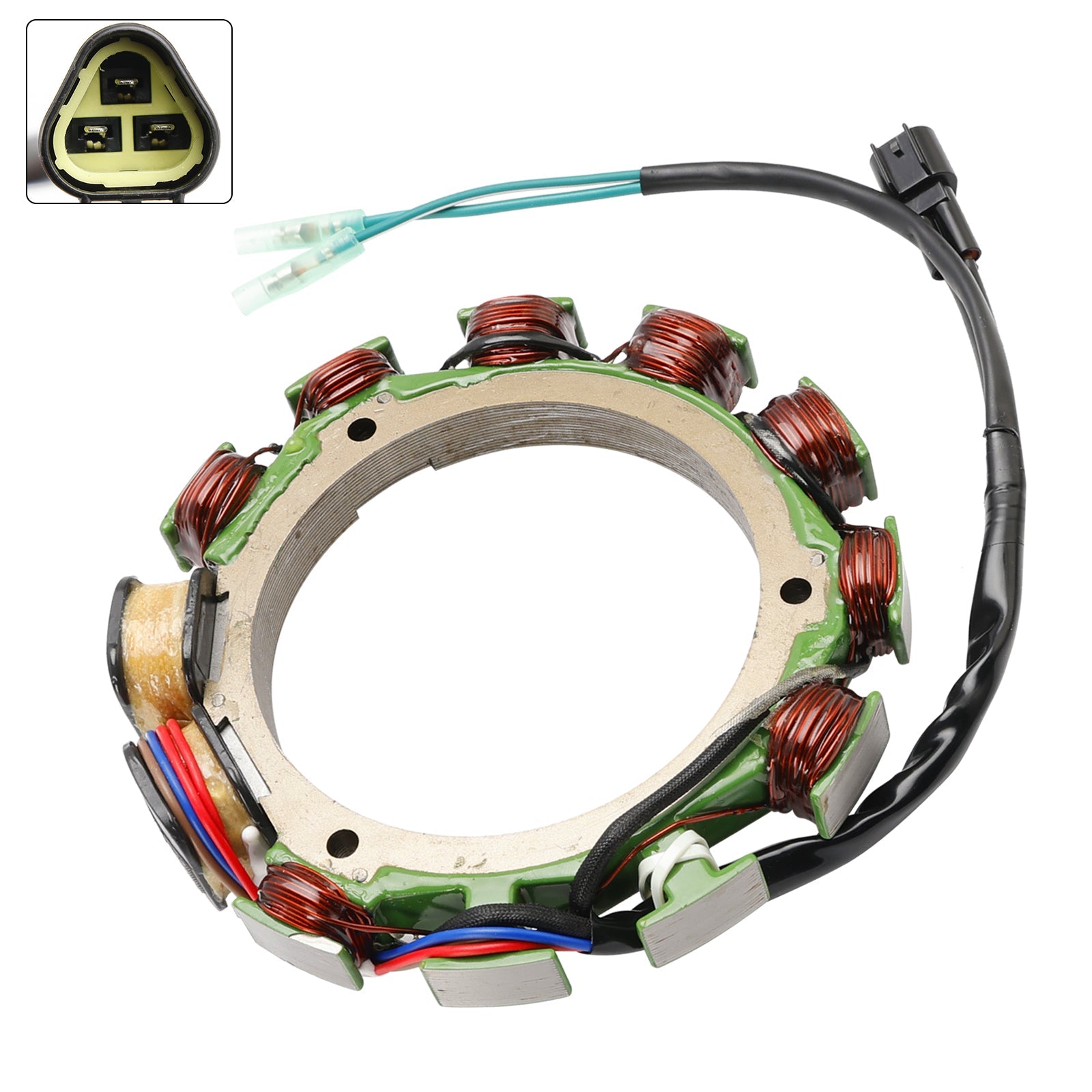 12-Pole Generator Stator Fit for Yamaha Outboard 75Hp 85HP 2-Stroke Engines