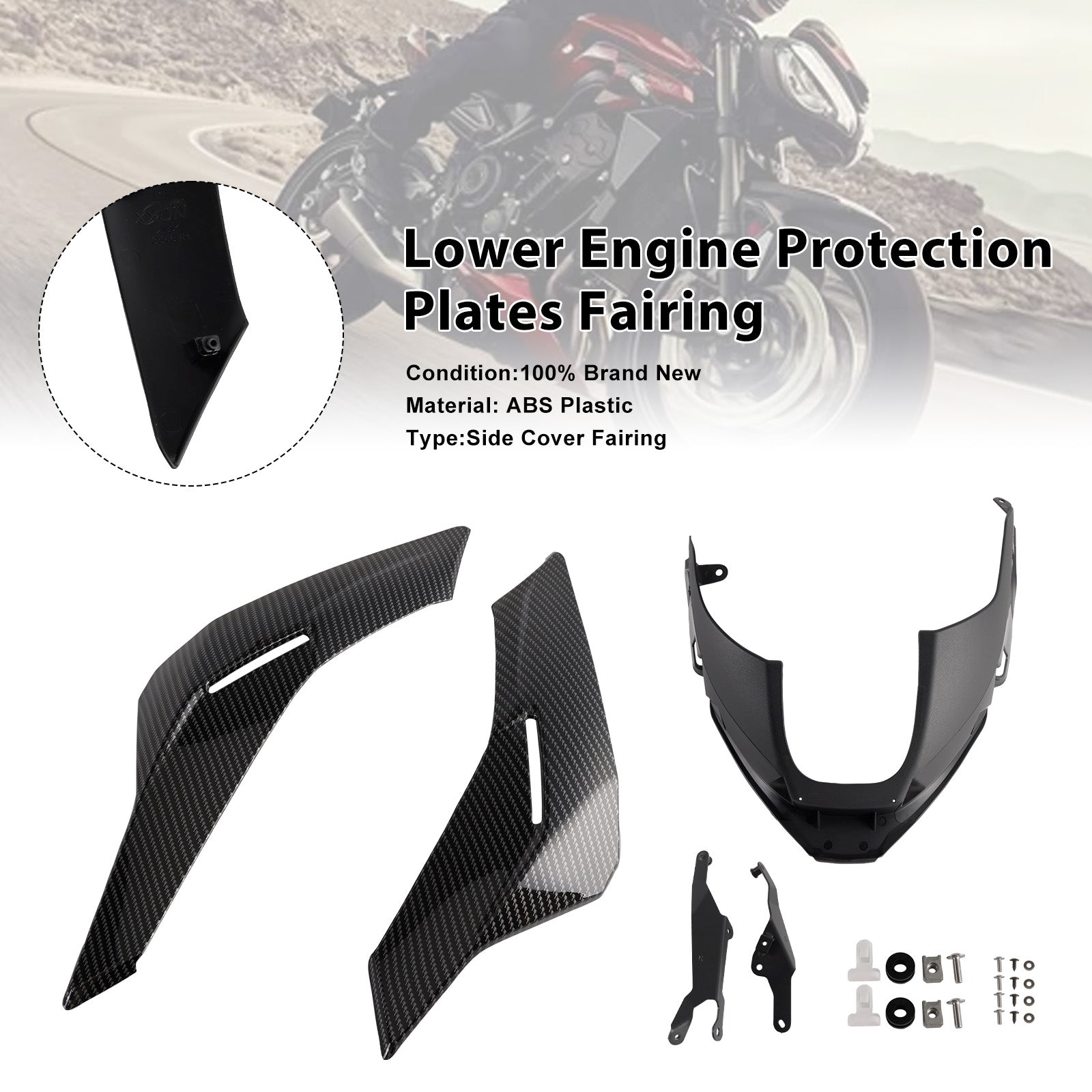 2023-2025 Street Triple 765 R/RS Engine Lower Belly Pan Panels Guard Fairing