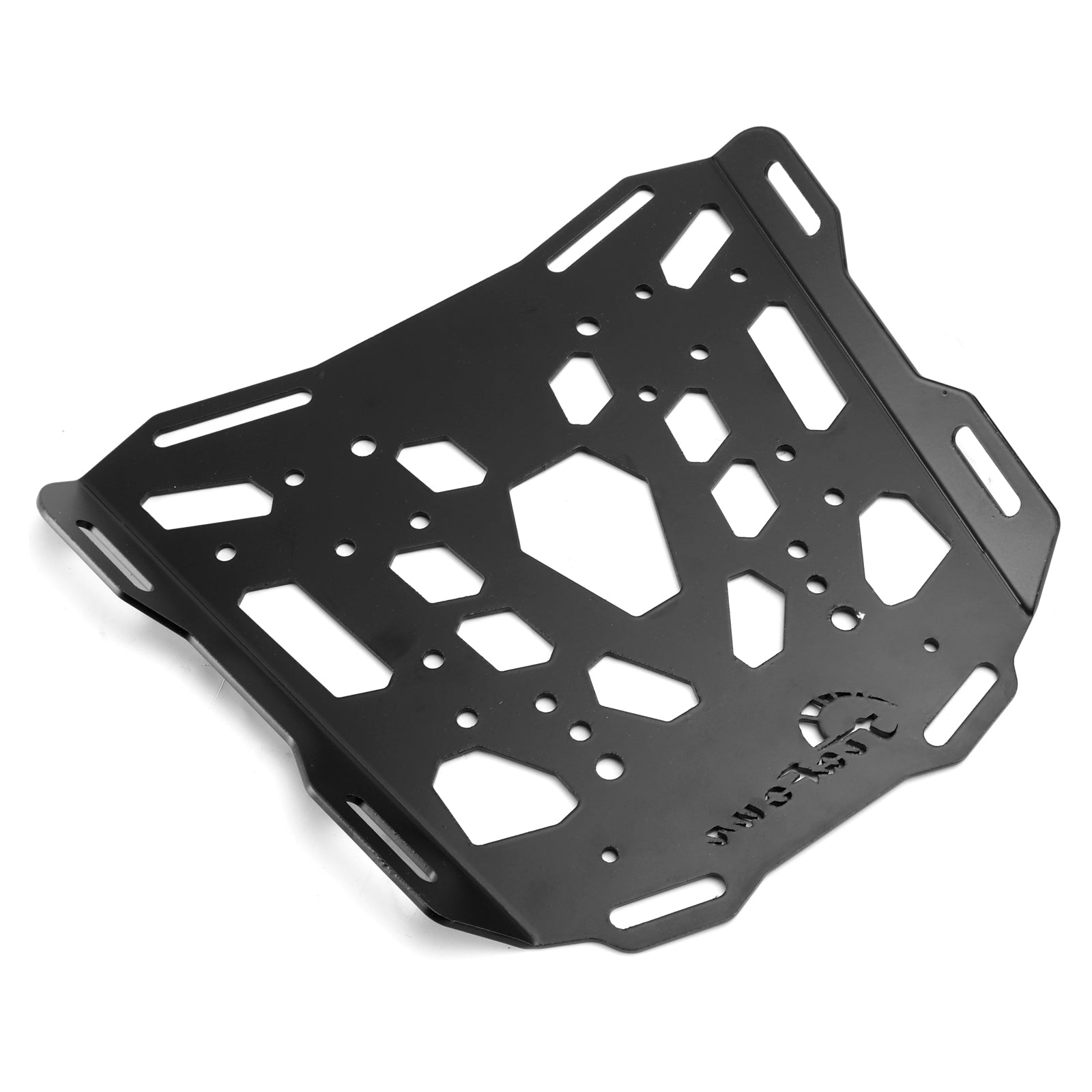 BLACK ALUMINUM TOP RACK CARRIER LUGGAGE PLATE FOR TIGER 850 SPORT 2021-2024