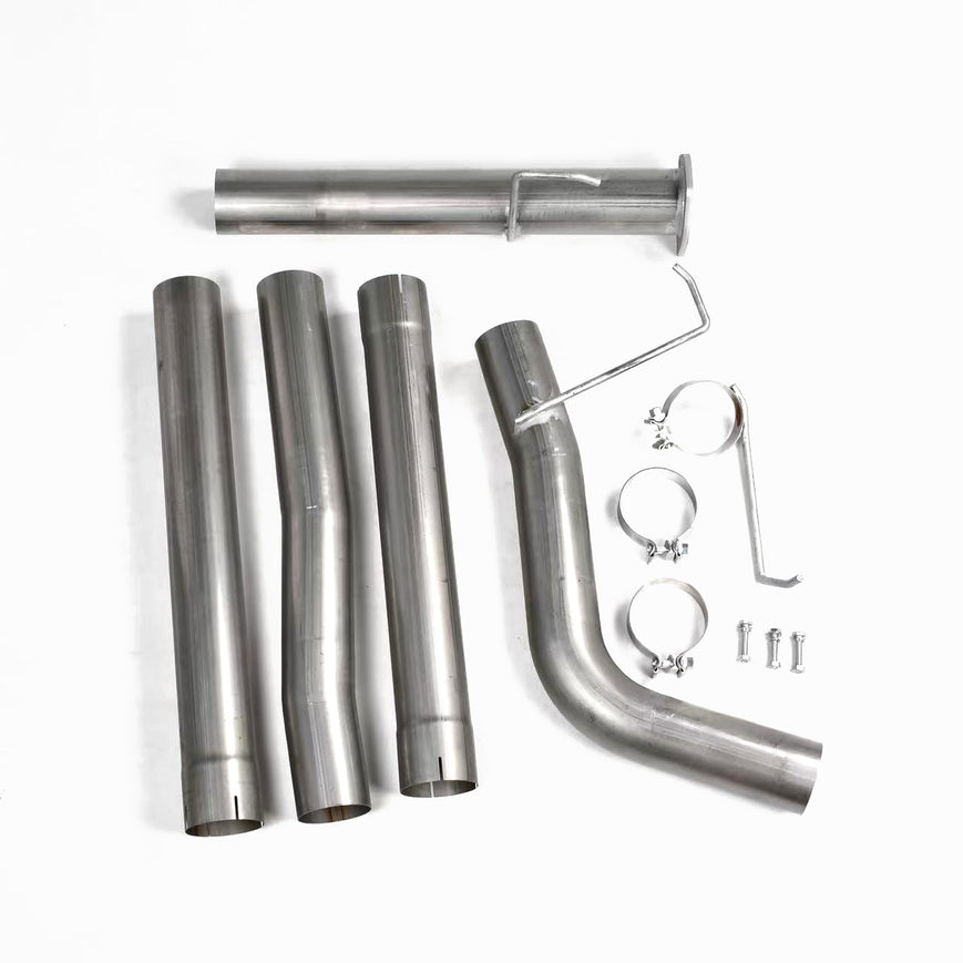 4" Cab & Chassis DPF Delete Exhaust Pipe for 2013-UP 6.7 Dodge Ram Cummins