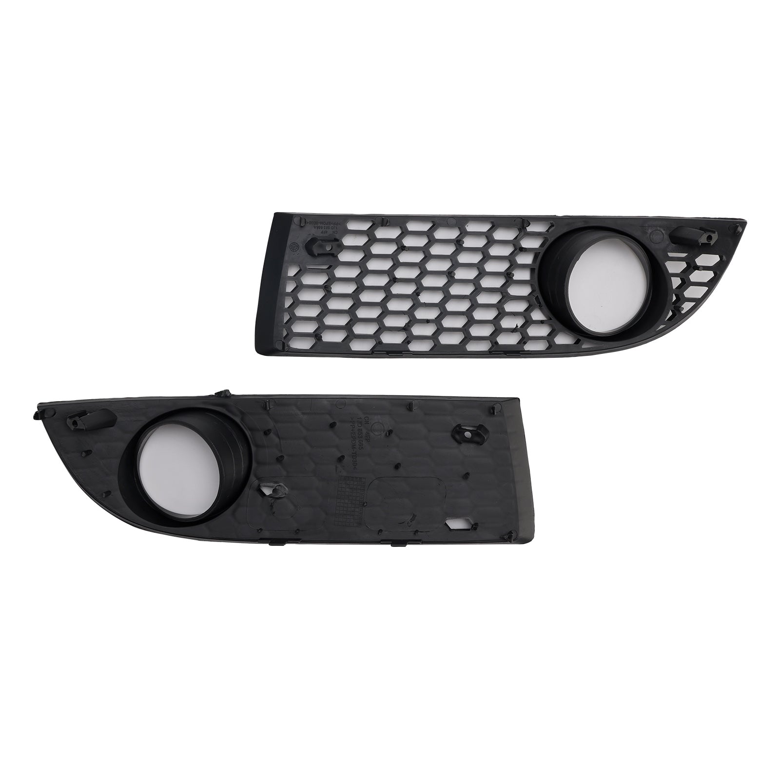 2005-2007 Volkswagen Bora Black Front Honeycomb Fog Light Grille Cover