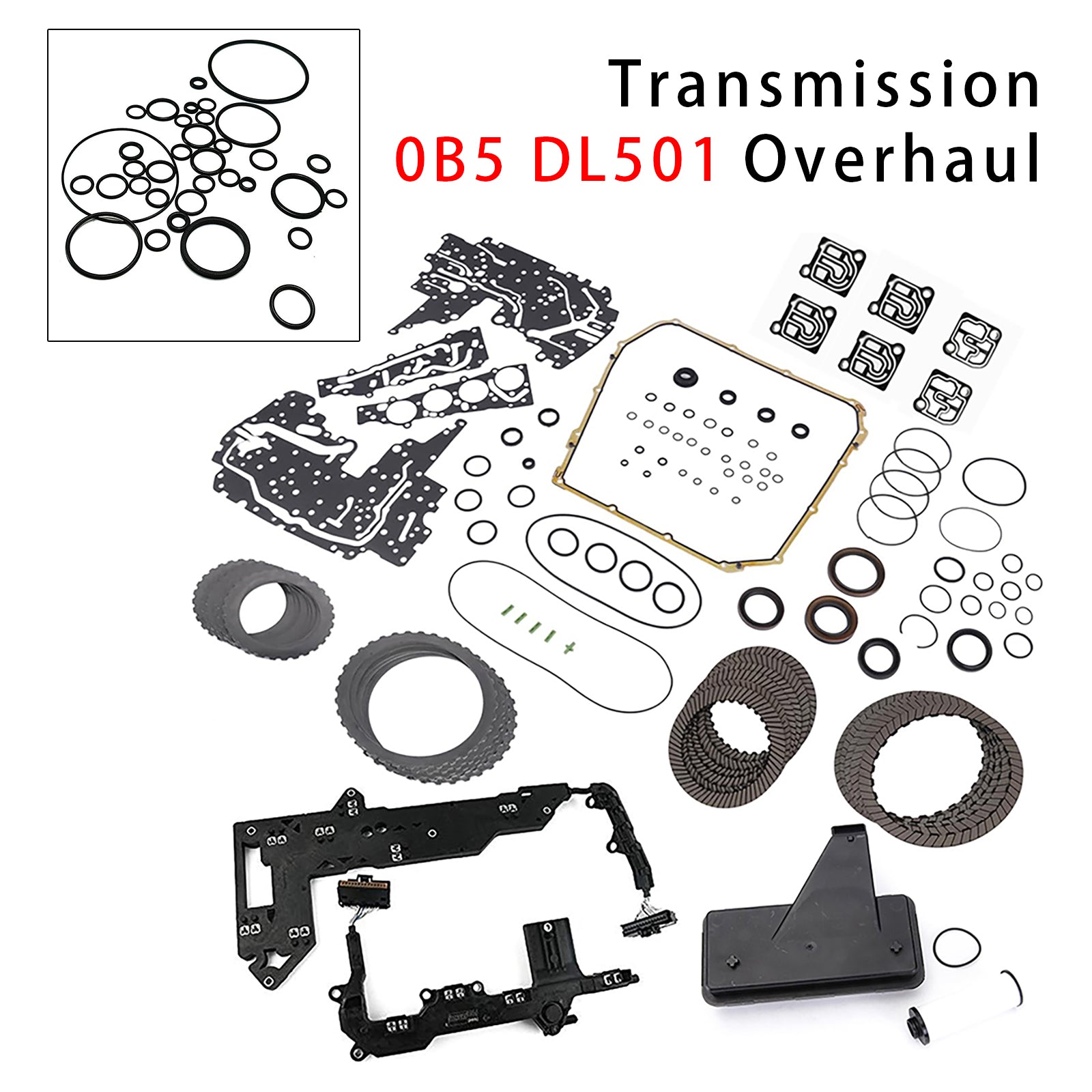 2009-2016 For AUDI A5 SPORTBACK 2.0L 3.0L 3.2L 0B5 DL501 Transmission Master Rebuild Kit Clutch Plates T19800B