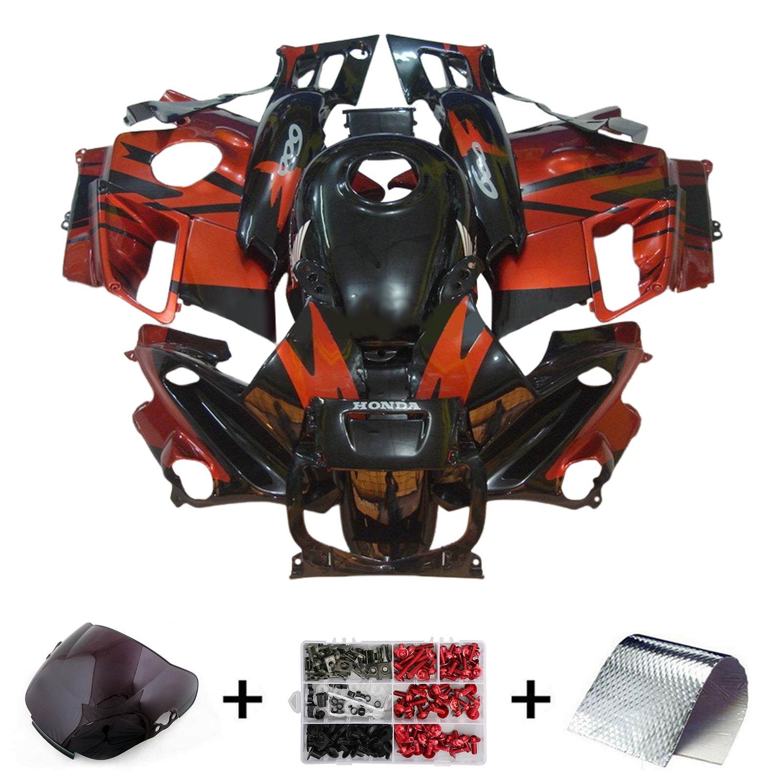 Honda CBR600 F2 1991-1994 페어링 키트 차체 플라스틱 복근