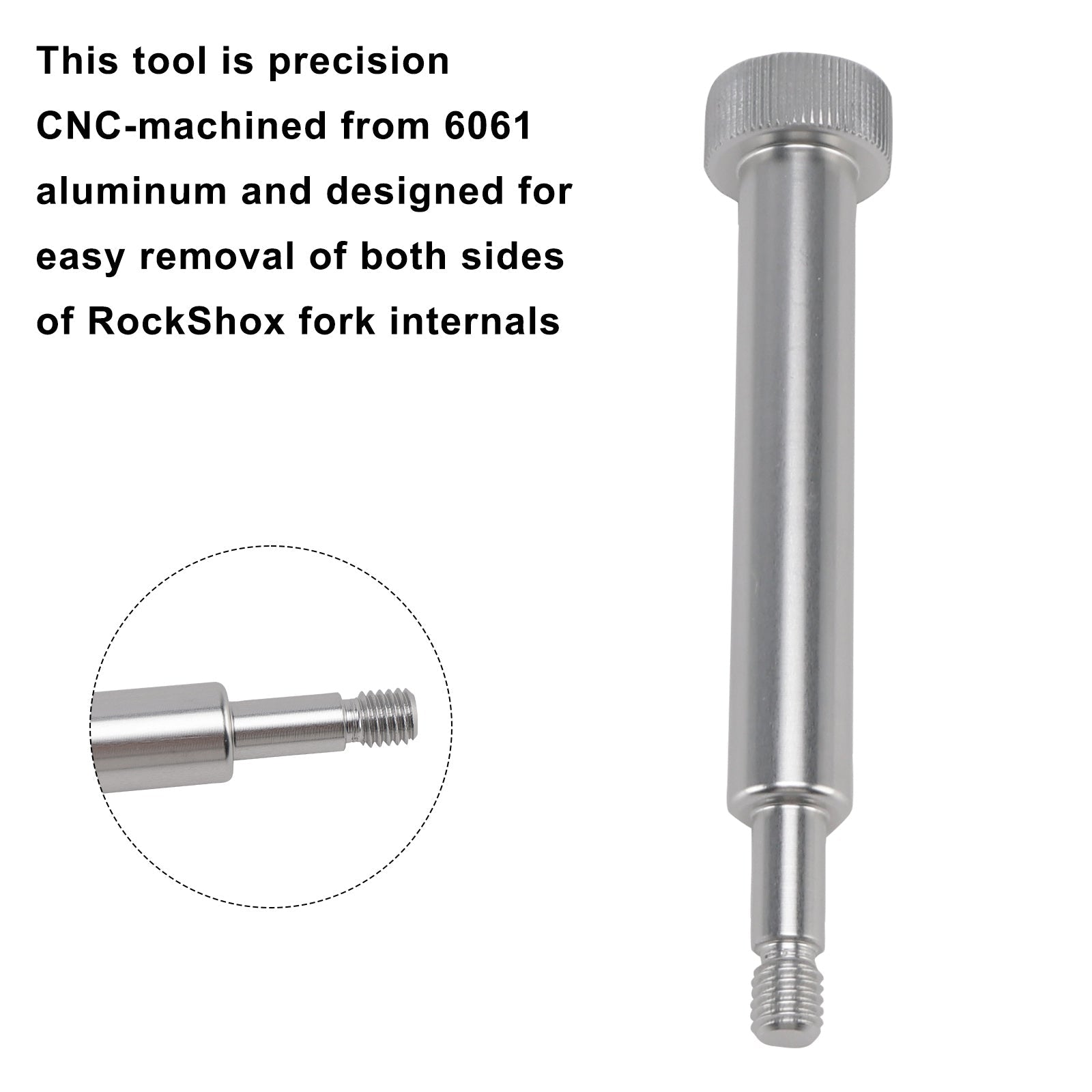 Fork Lower Leg Removal Tool-Threaded punch to remove spring/damper side For Rockshox