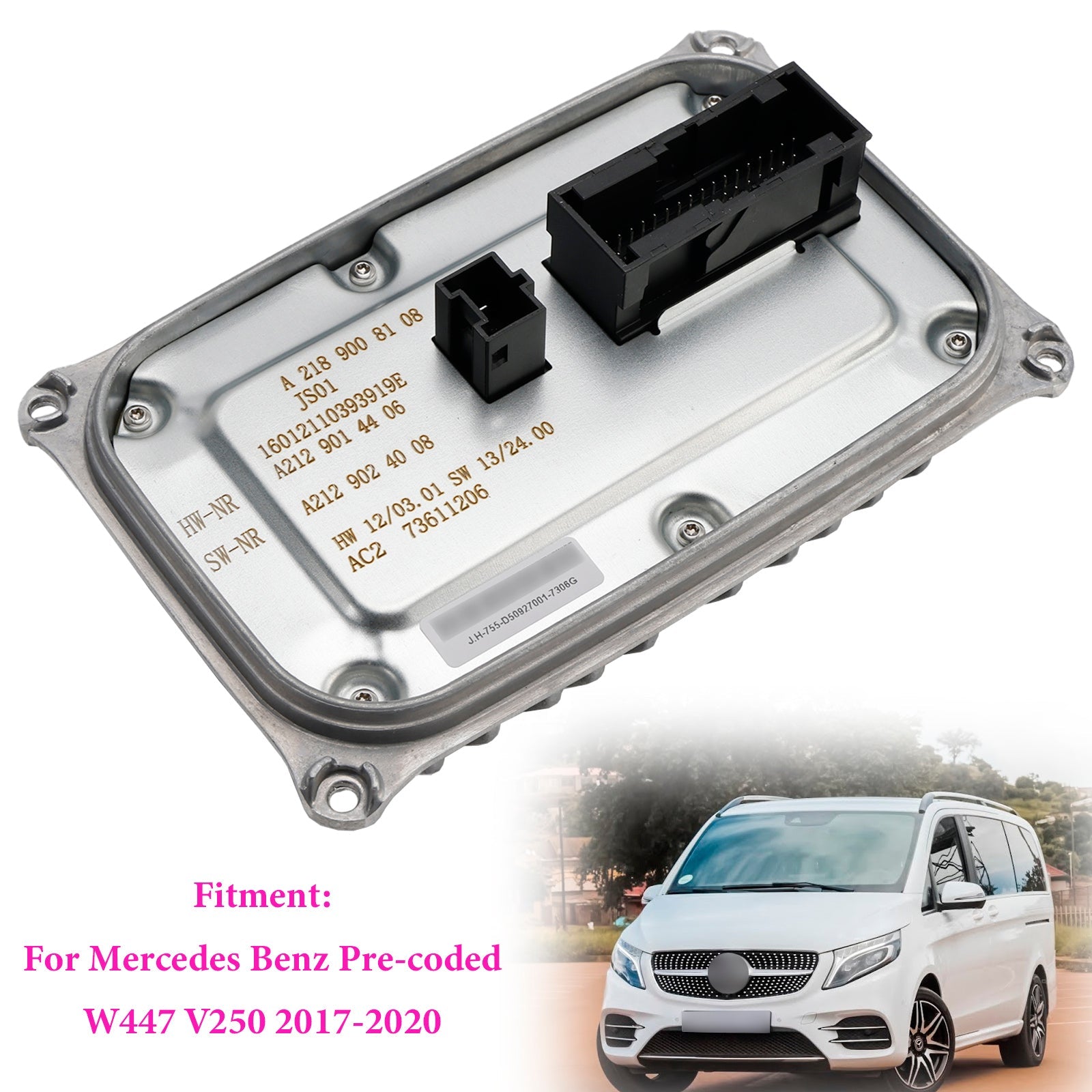 Headlight Ballast Control Module A2189008108 For Mercedes Benz Pre-coded W447
