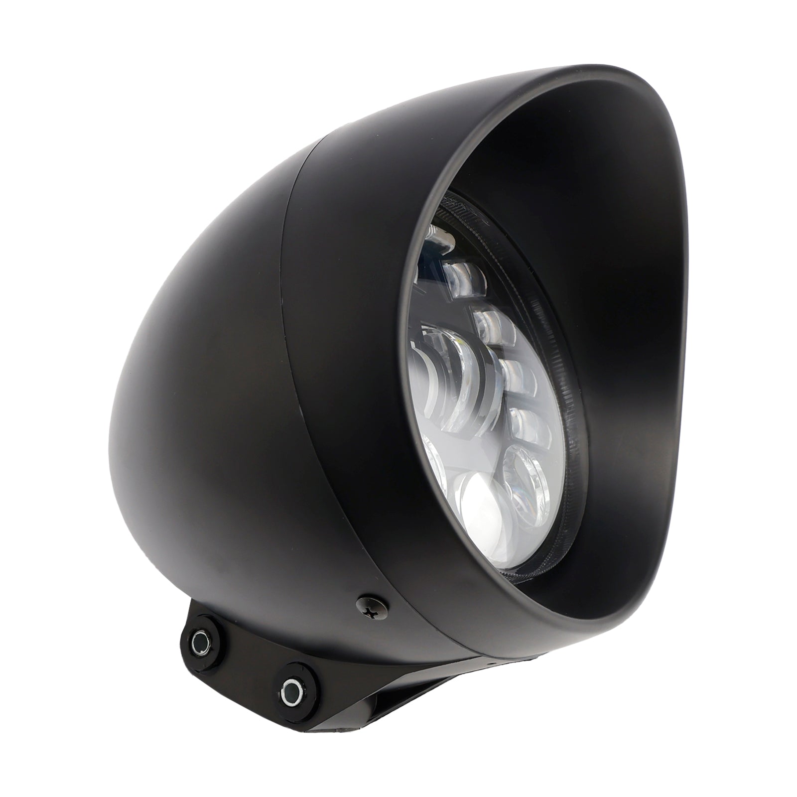 Multifunctional Beam Headlight Fog Lamp Custom Fits For Racer Bobber Chopper Chrome