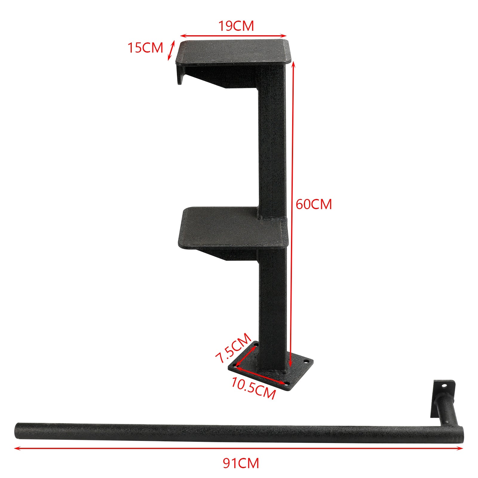 3 Step Combo Step bass Boat Trailer Steps