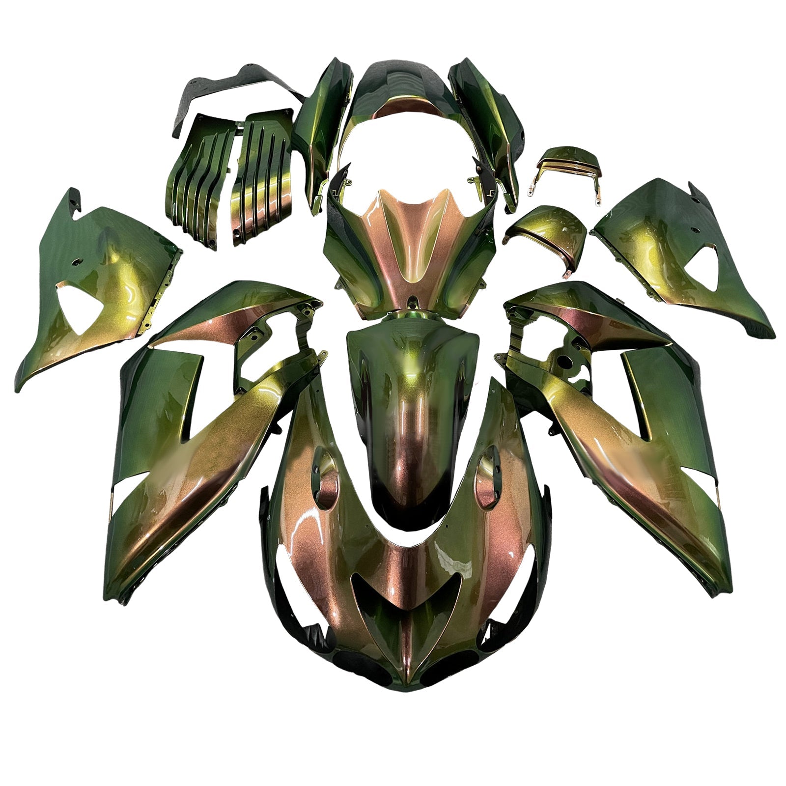 Injection Fairing Kit Bodywork fit For Kawasaki ZX14R ZZR1400 2006-2011