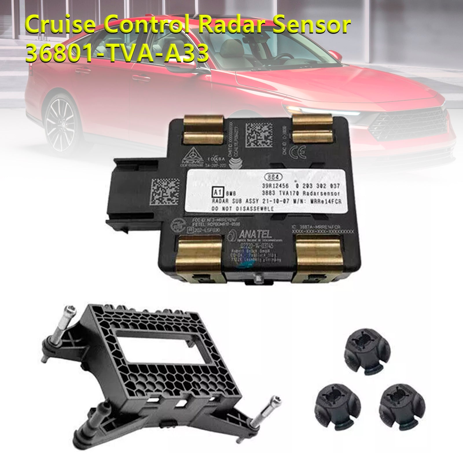 Radar Cruise Control Distance Sensor 36801-TVA-A33 For Honda Accord 2018-2023