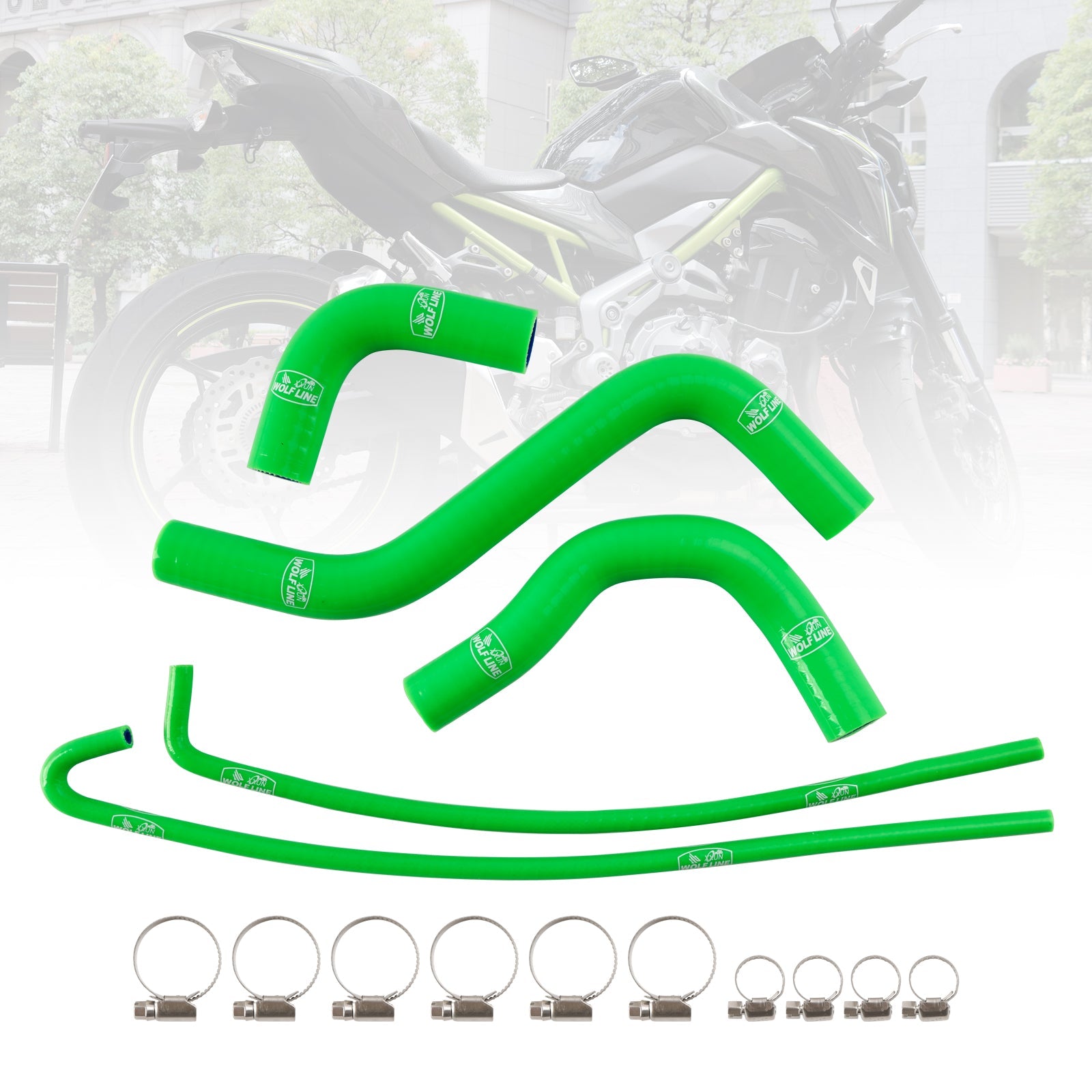 Silicone Radiator coolant Hose kit For Kawasaki Z900 Z900RS 2017-2025