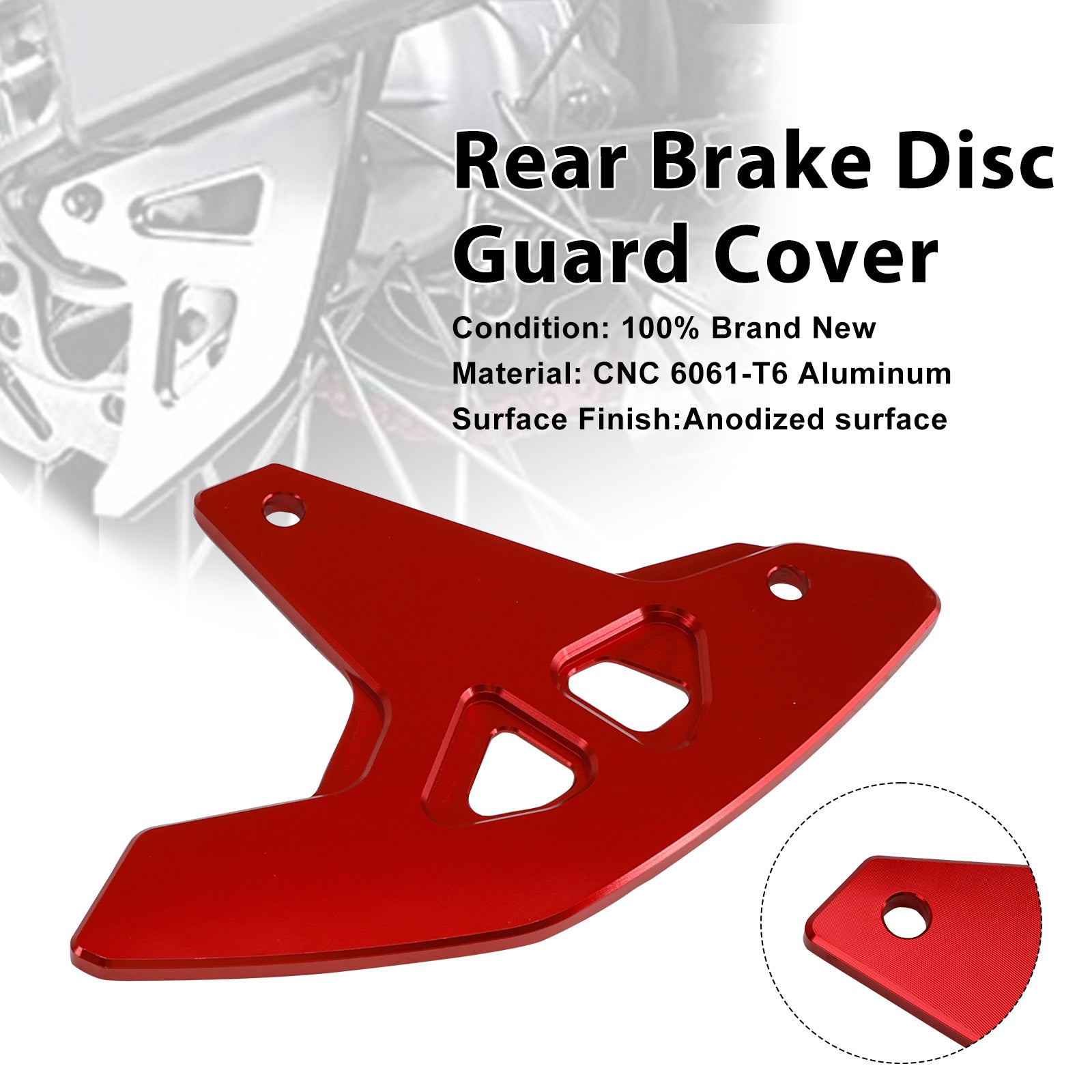 Rear Brake Disc Guard Cover For Suzuki DR-Z400SM 2000-2024 DRZ400/S/E
