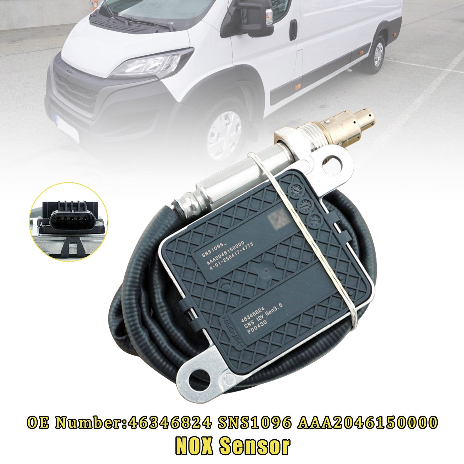For Fiat Ducato Platform/Chassis Multijet 2.2D 2021 Upstream NOX Sensor 46346824 AAA2046150000