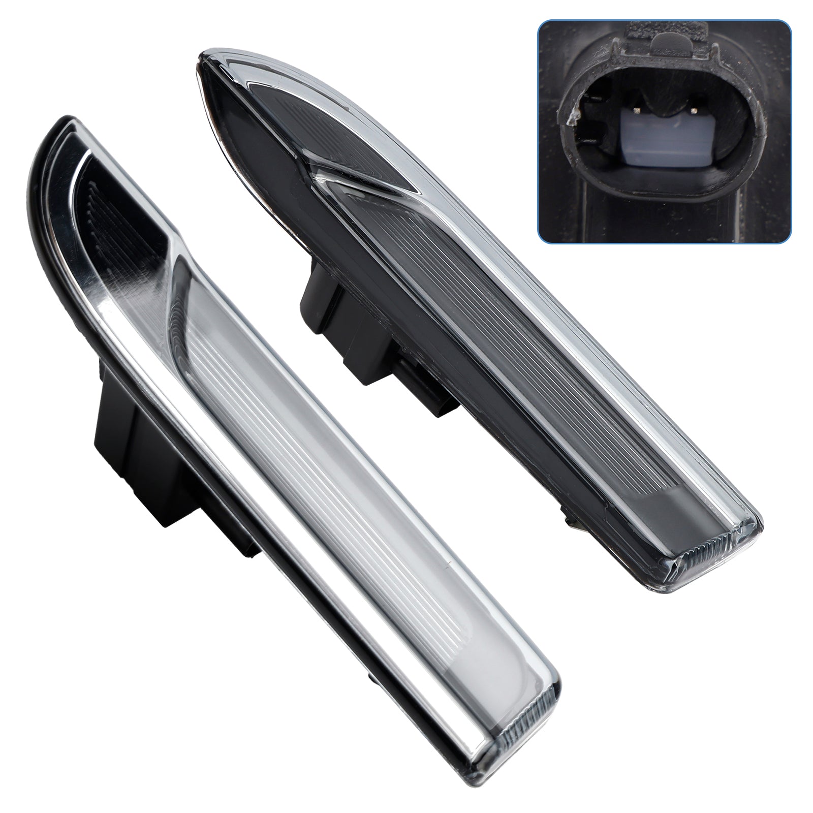 2010-2016 Porsche Panamera 970 2Pcs Front Fender Turn Signal Light Lamp 97063104301 97063104401