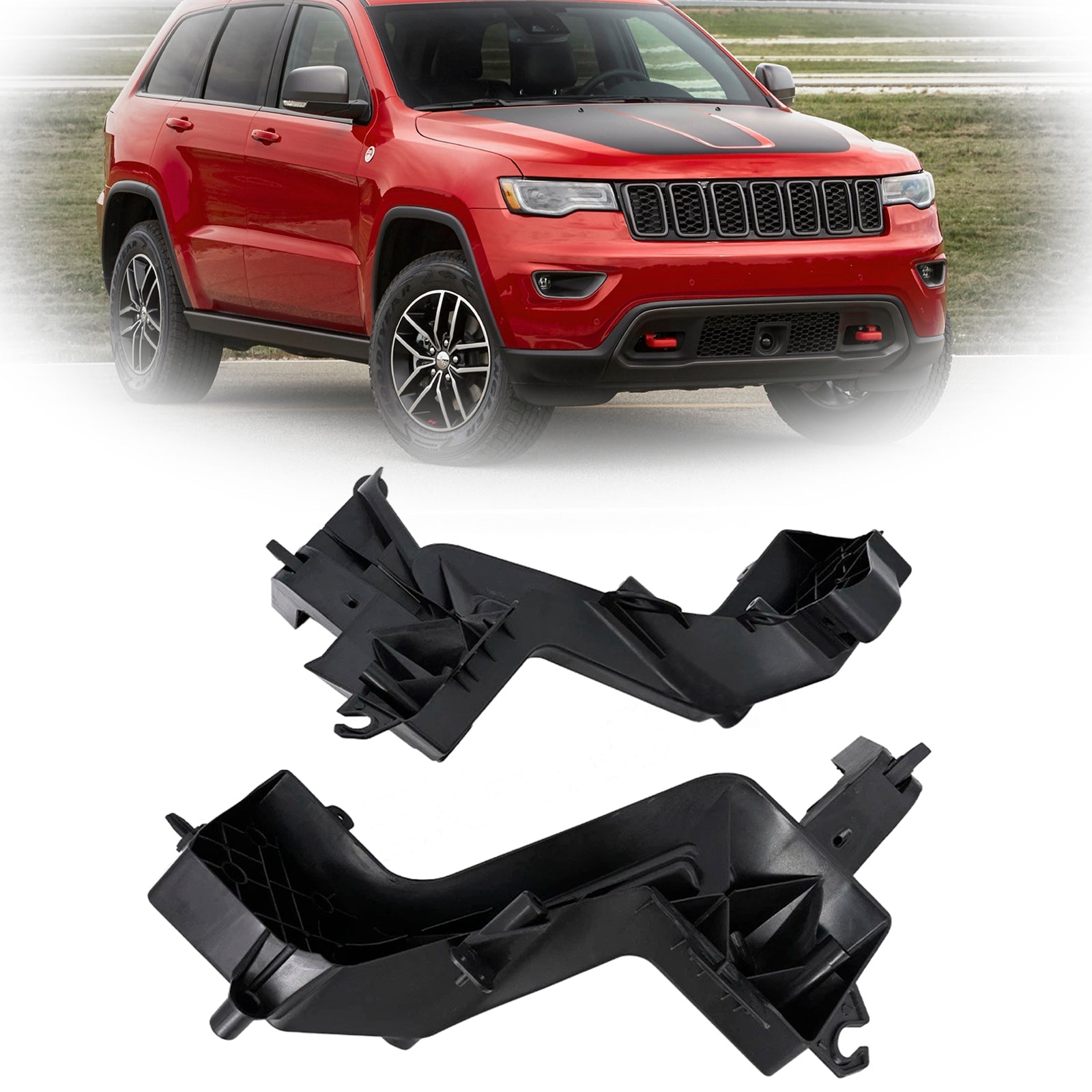 2014-2021 Jeep Grand Cherokee Headlight Support Bracket Pair Left+Right 68223399AA CH1225271